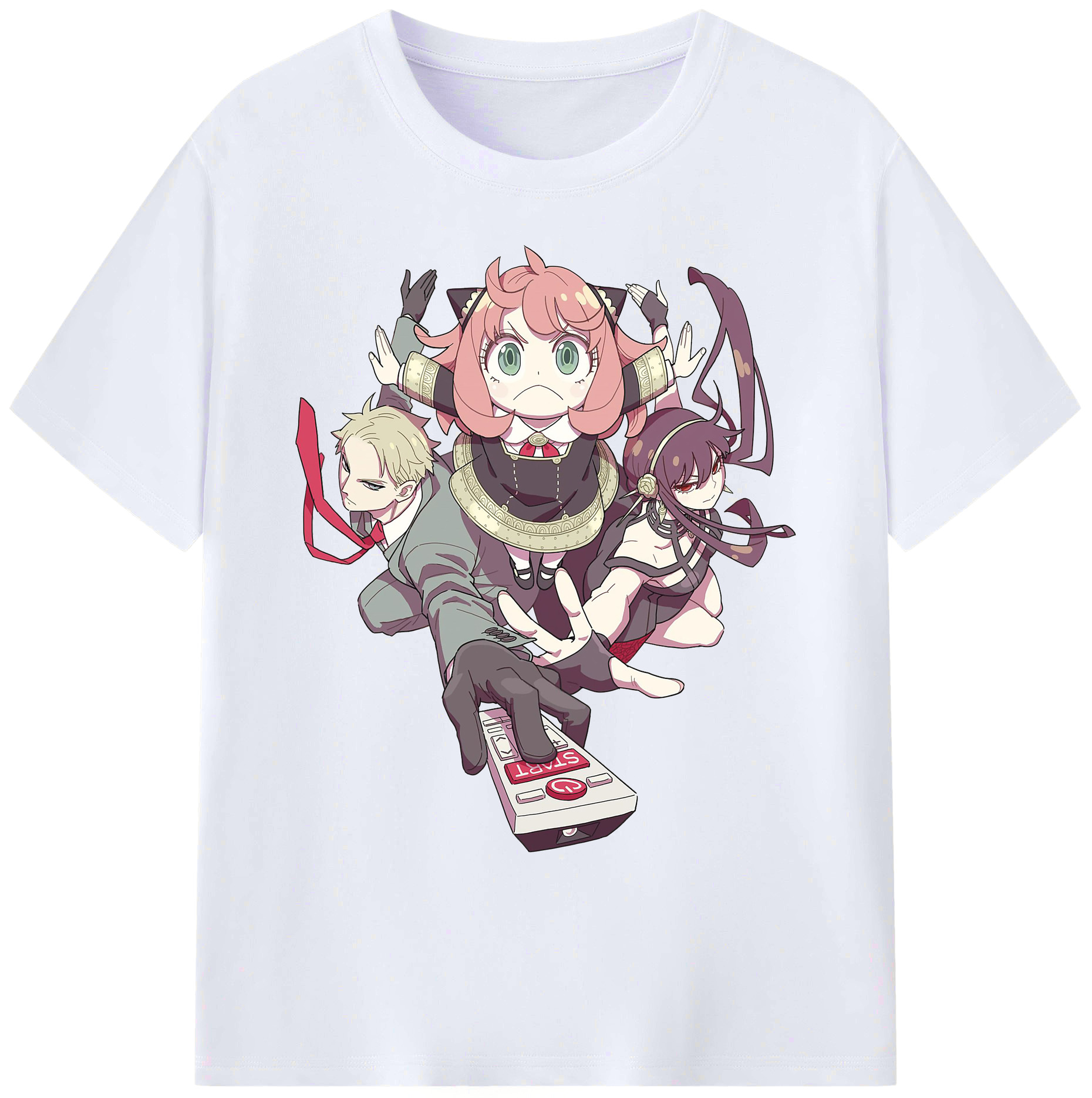（画像用） SPY×FAMILY间谍家家酒 綿100％ メンズ半袖Tシャツ｜肌触りやわらか＆通気性
