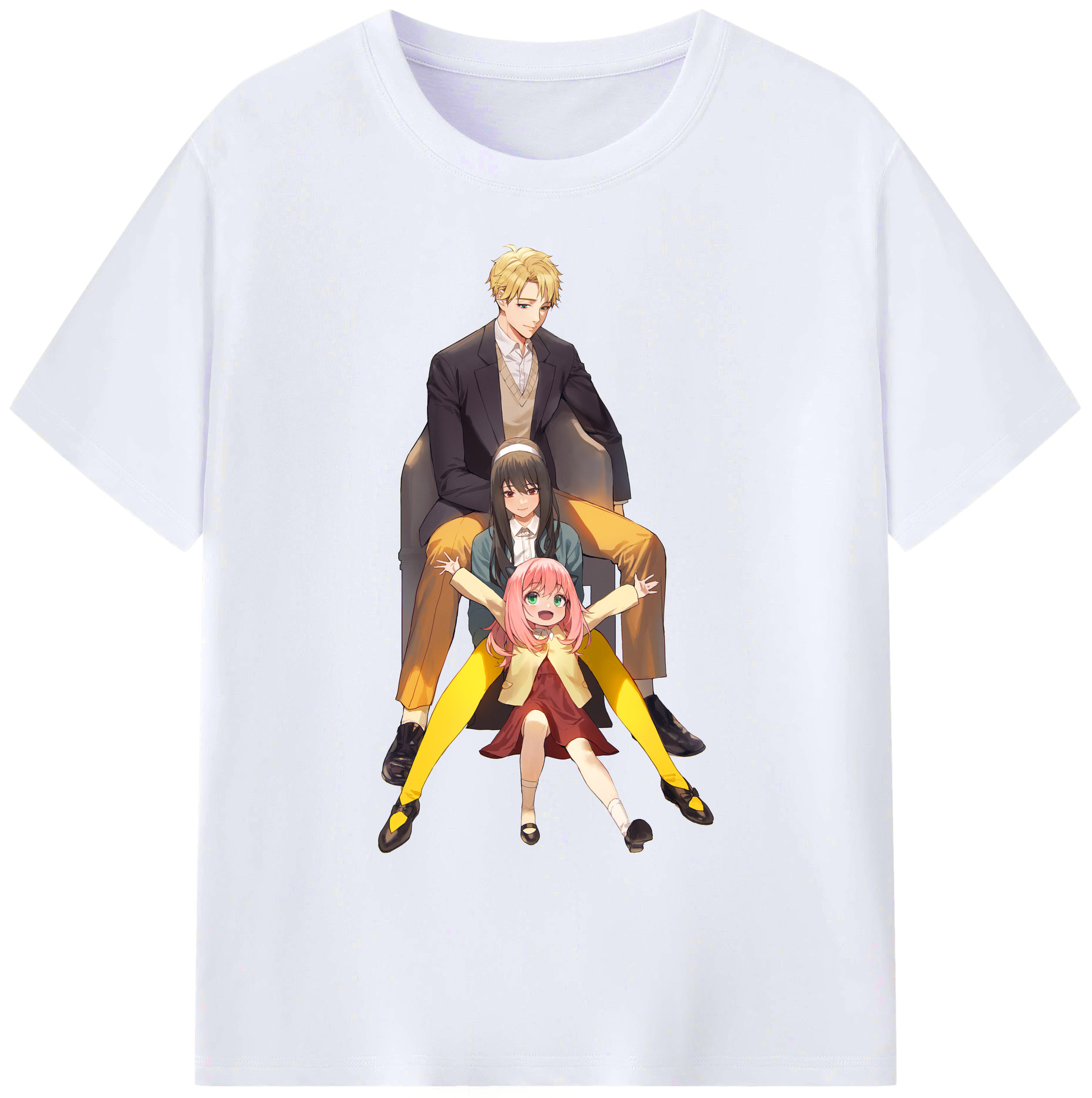 （画像用） SPY×FAMILY间谍家家酒 綿100％ メンズ半袖Tシャツ｜肌触りやわらか＆通気性