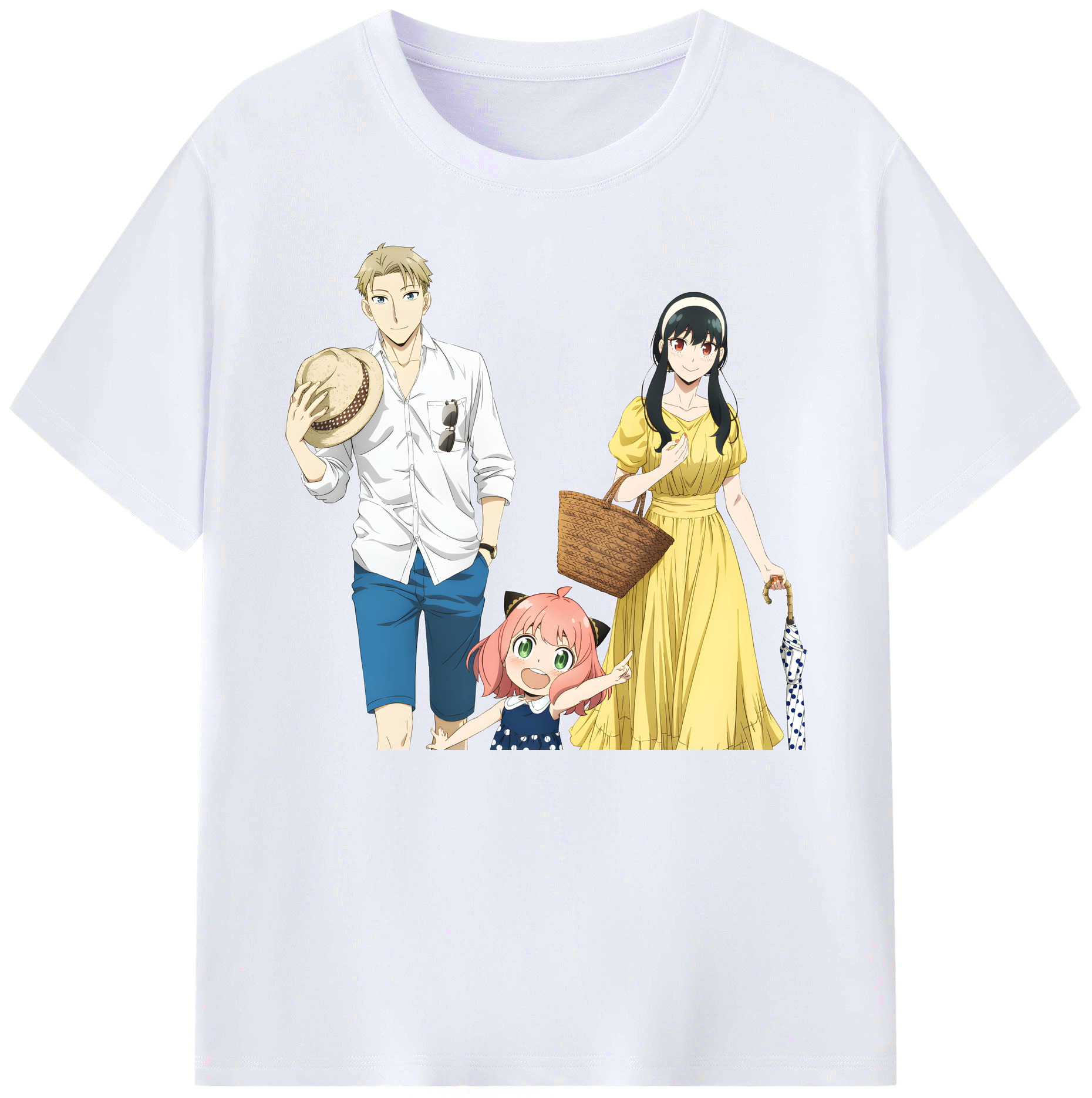 （画像用） SPY×FAMILY间谍家家酒 綿100％ メンズ半袖Tシャツ｜肌触りやわらか＆通気性