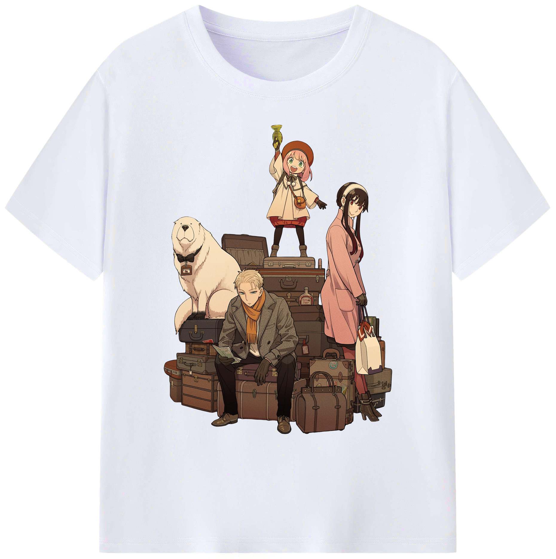 （画像用） SPY×FAMILY间谍家家酒 綿100％ メンズ半袖Tシャツ｜肌触りやわらか＆通気性