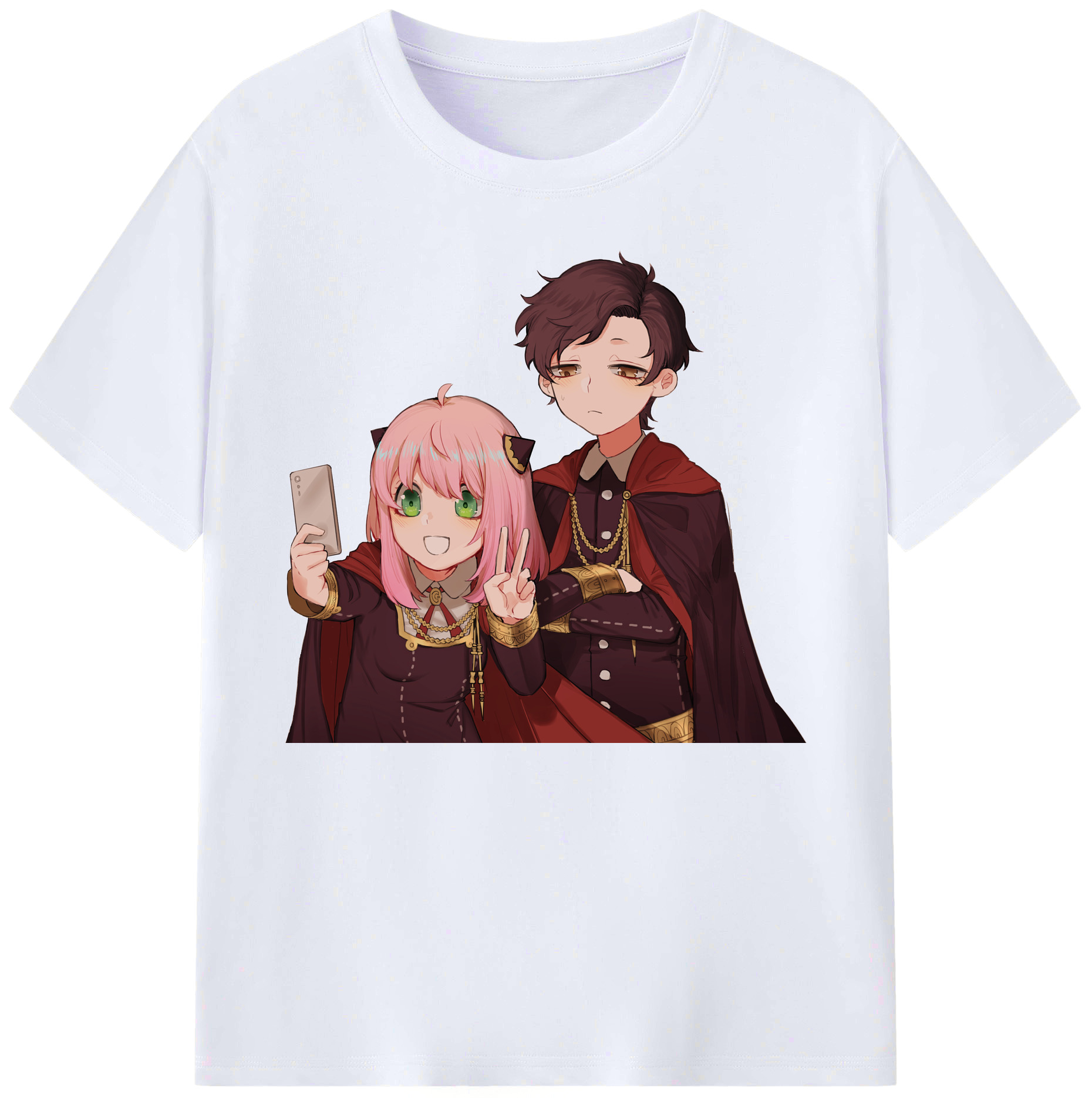 （画像用） SPY×FAMILY间谍家家酒 綿100％ メンズ半袖Tシャツ｜肌触りやわらか＆通気性