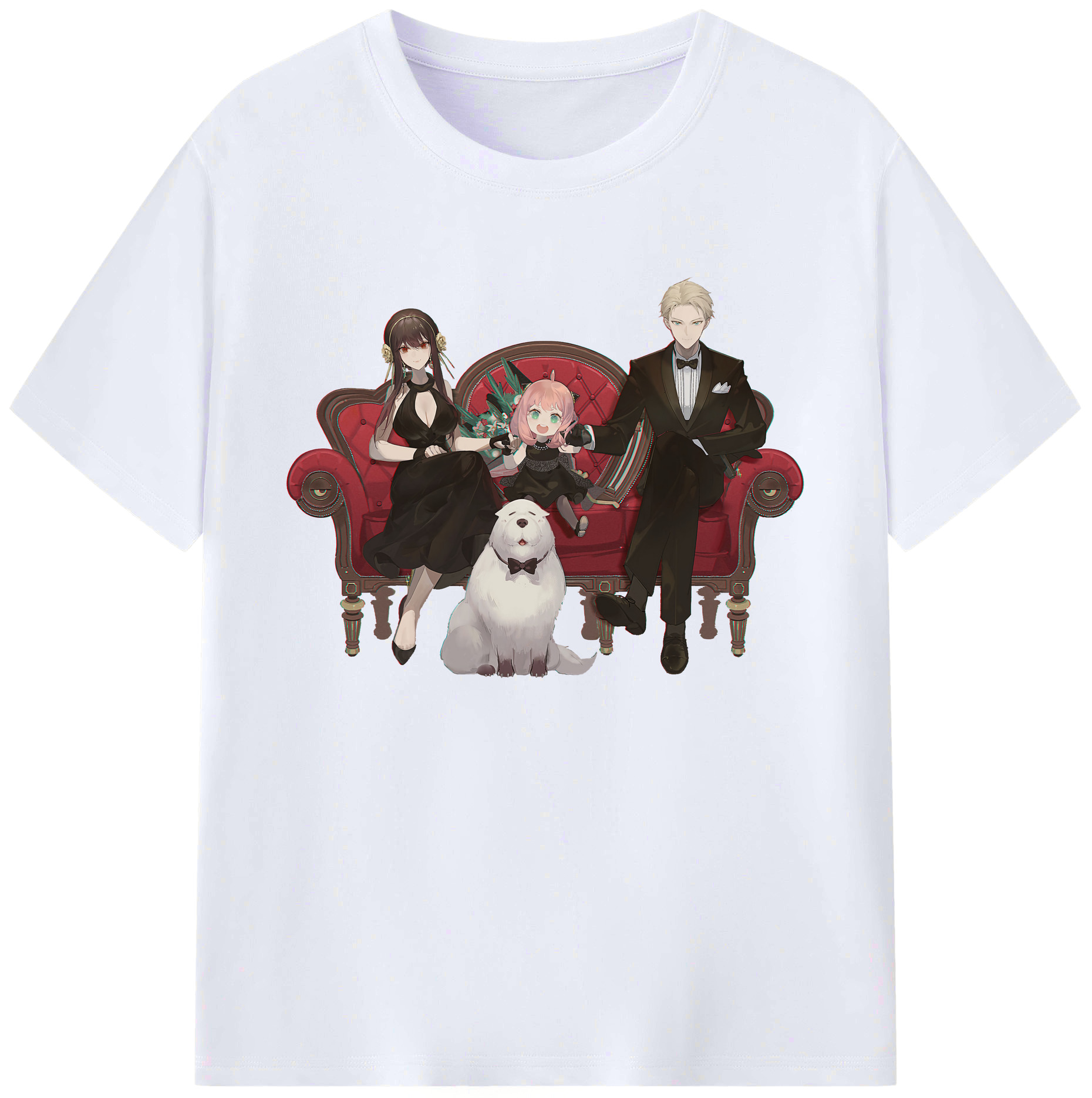 （画像用） SPY×FAMILY间谍家家酒 綿100％ メンズ半袖Tシャツ｜肌触りやわらか＆通気性