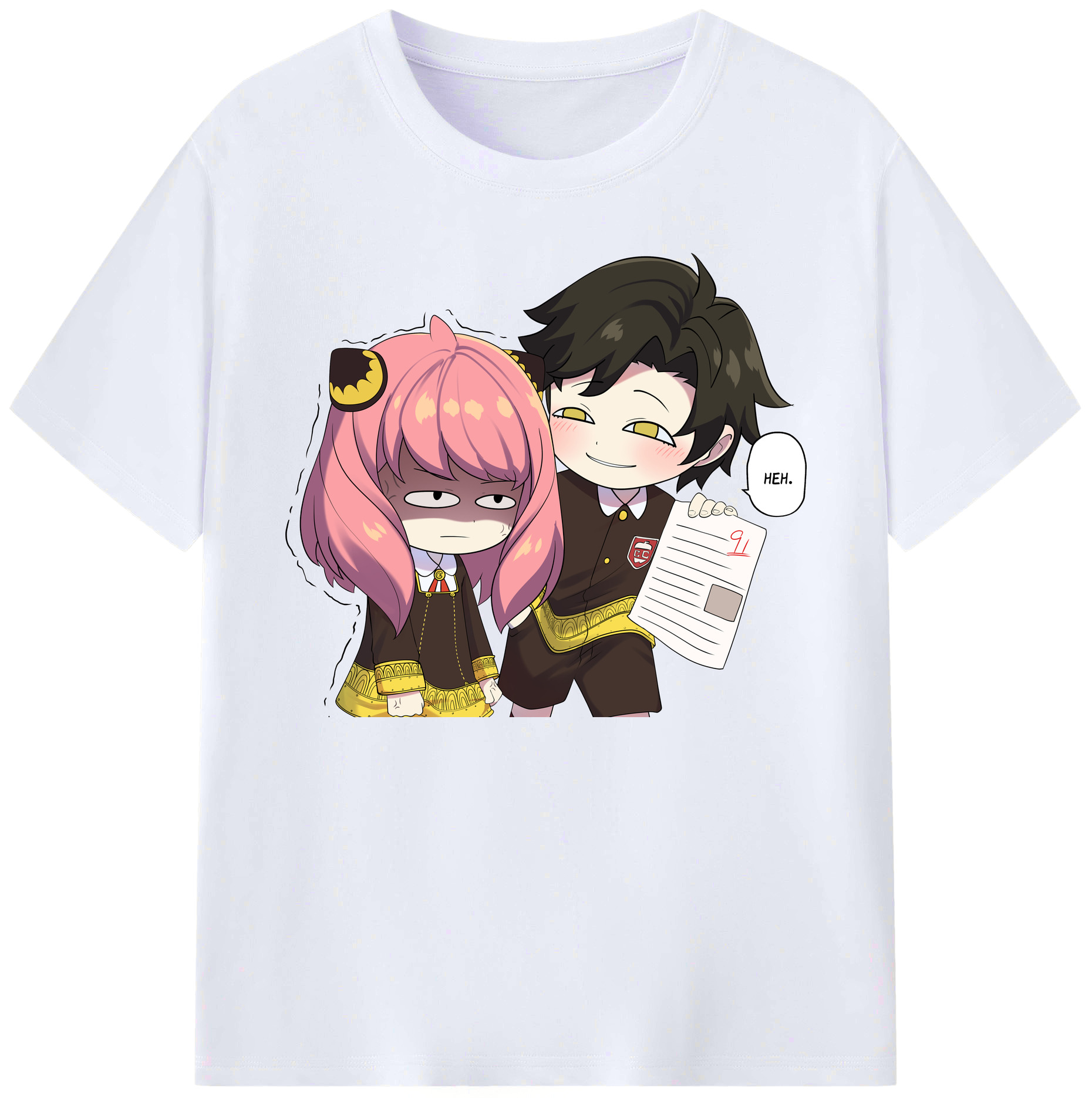 （画像用） SPY×FAMILY间谍家家酒 綿100％ メンズ半袖Tシャツ｜肌触りやわらか＆通気性