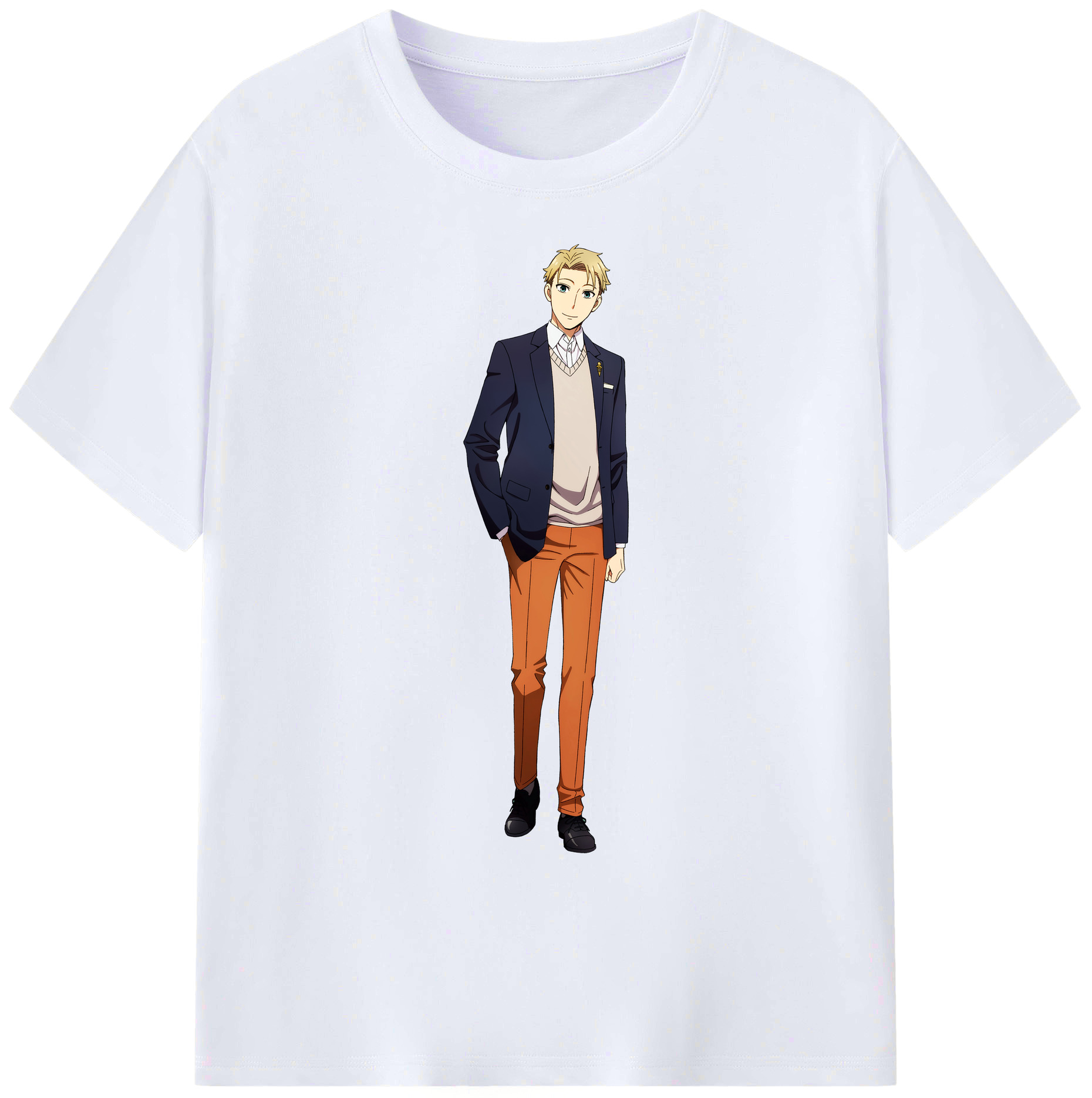 （画像用） SPY×FAMILY间谍家家酒 綿100％ メンズ半袖Tシャツ｜肌触りやわらか＆通気性