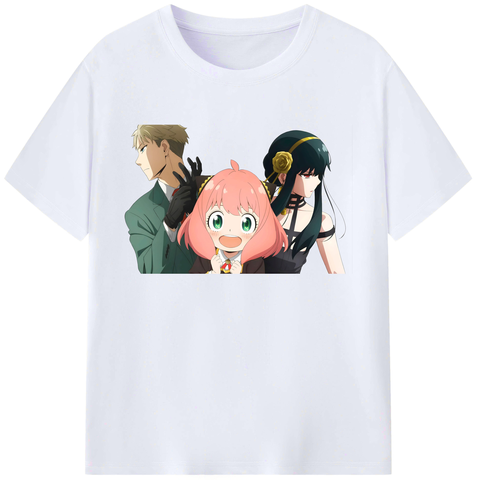（画像用） SPY×FAMILY间谍家家酒 綿100％ メンズ半袖Tシャツ｜肌触りやわらか＆通気性