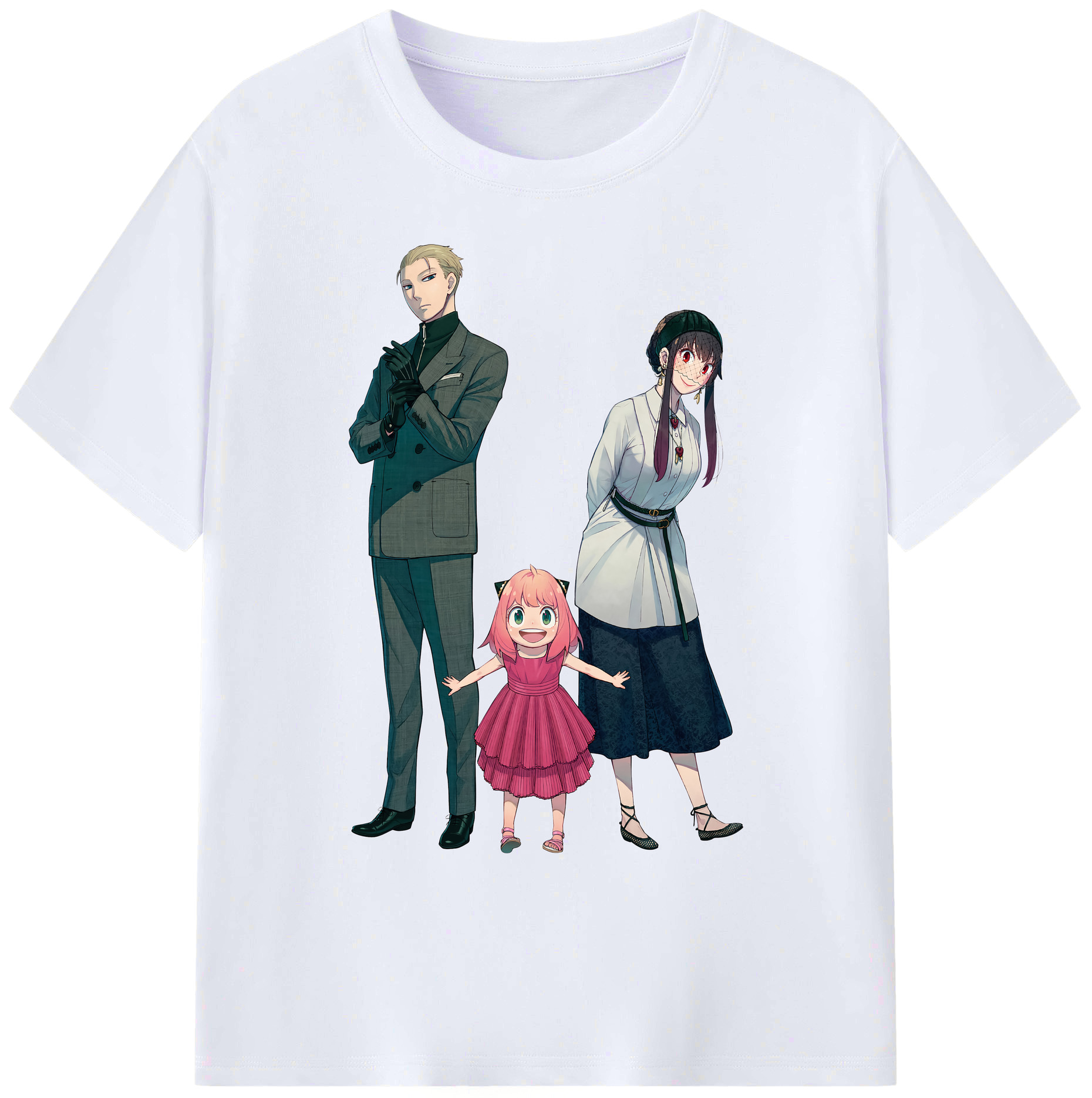 （画像用） SPY×FAMILY间谍家家酒 綿100％ メンズ半袖Tシャツ｜肌触りやわらか＆通気性