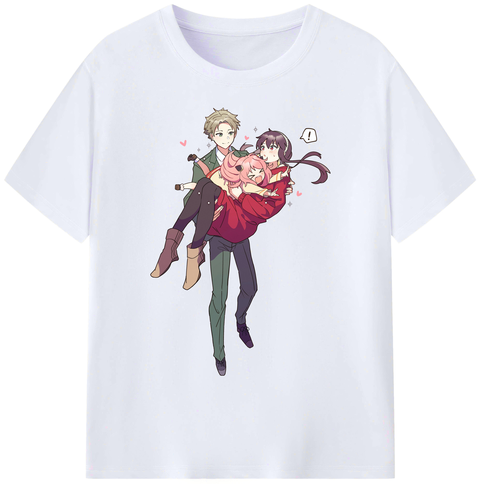（画像用） SPY×FAMILY间谍家家酒 綿100％ メンズ半袖Tシャツ｜肌触りやわらか＆通気性