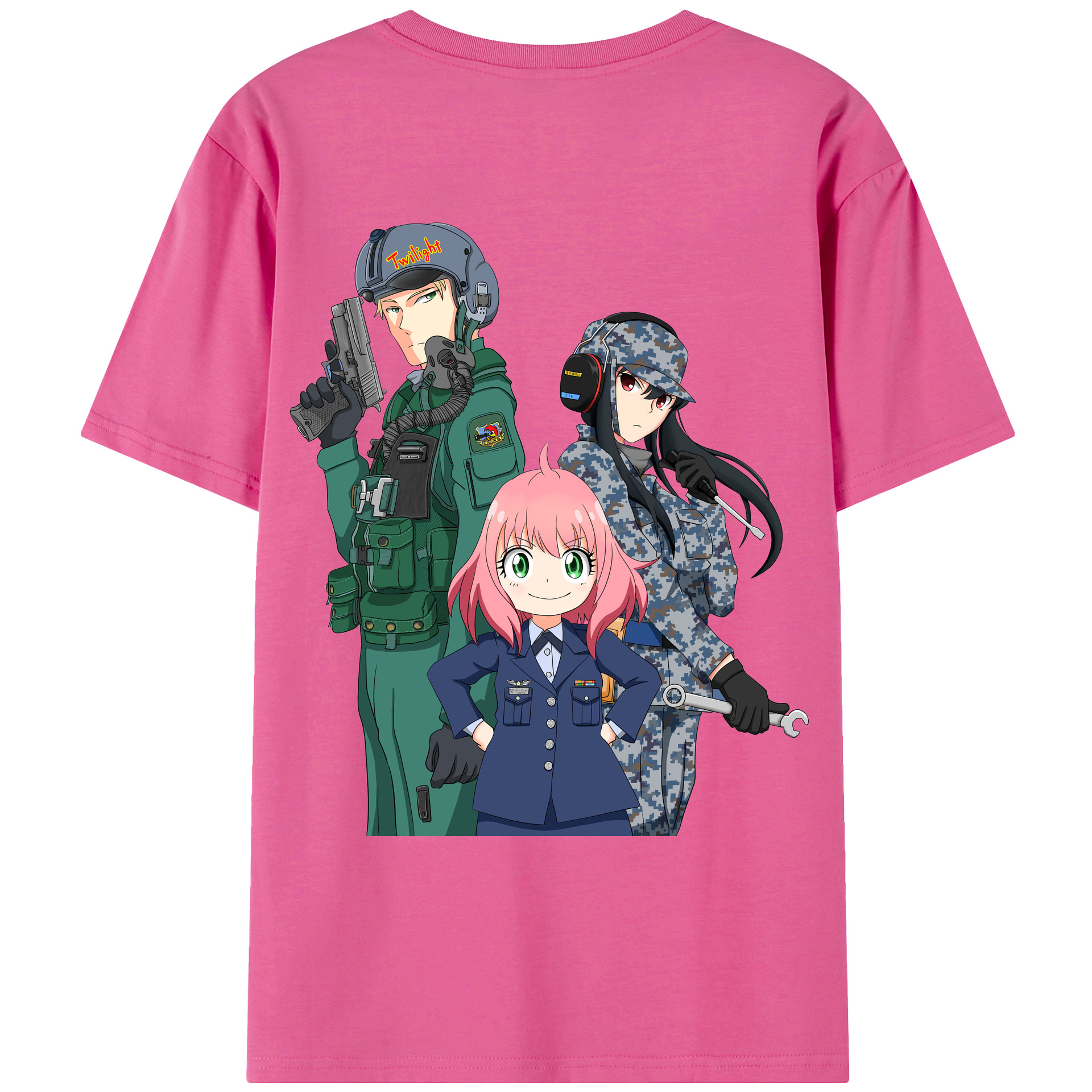 （画像用） SPY×FAMILY间谍家家酒 レディース半袖Tシャツ(バックプリント)