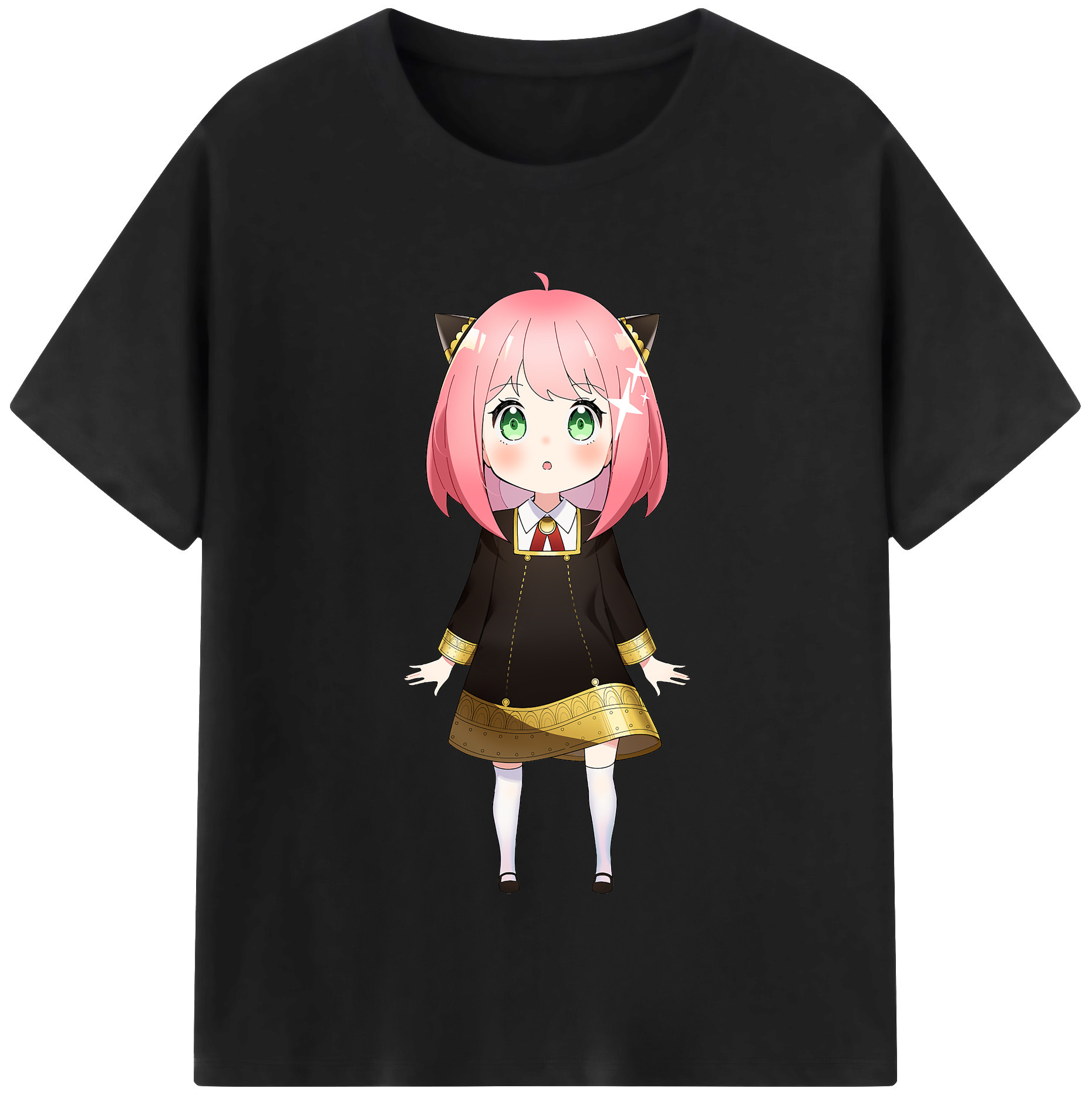 （画像用） SPY×FAMILY间谍家家酒 レディースカジュアルプリントTシャツ（綿100％）
