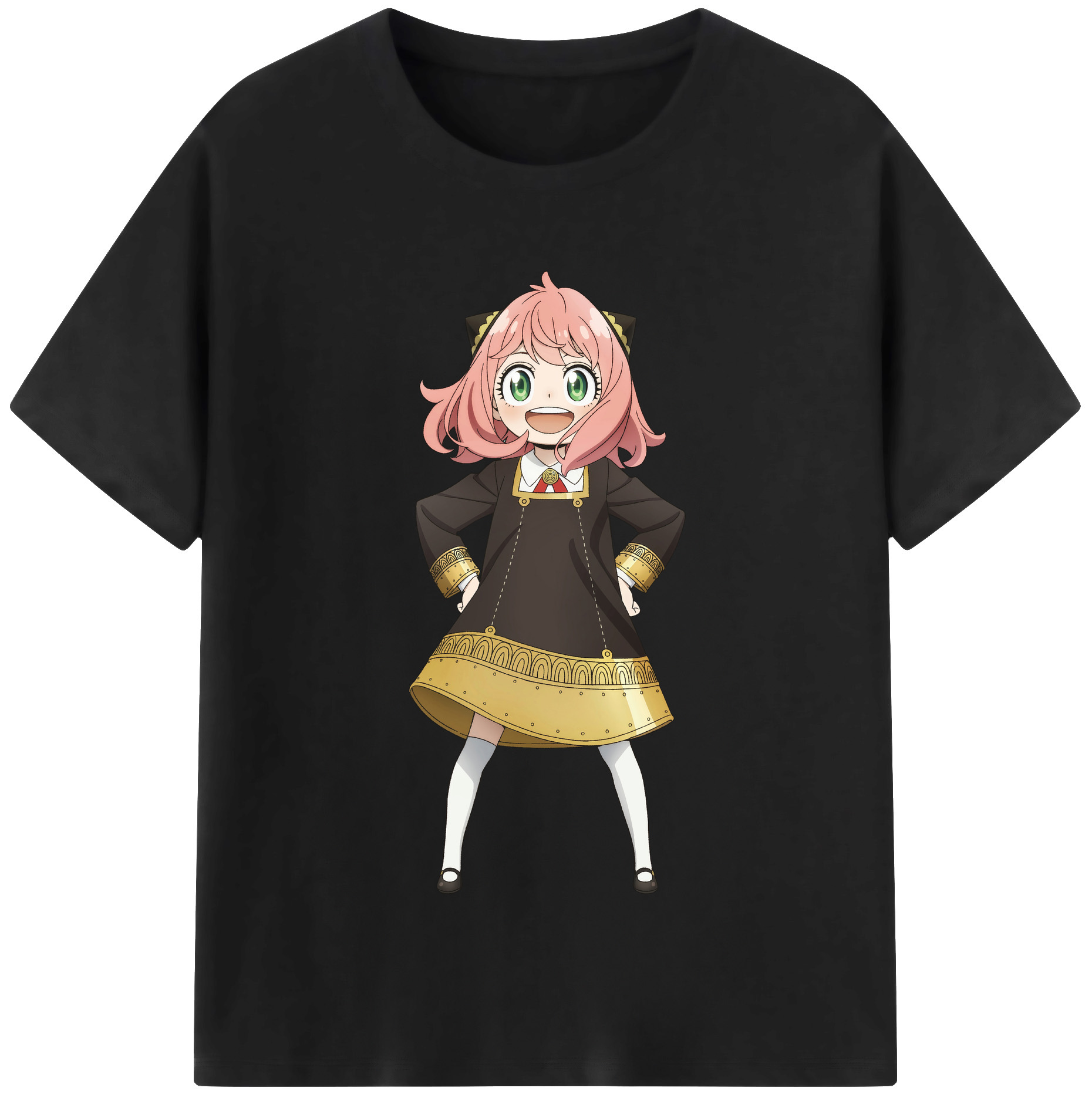 （画像用） SPY×FAMILY间谍家家酒 レディースカジュアルプリントTシャツ（綿100％）