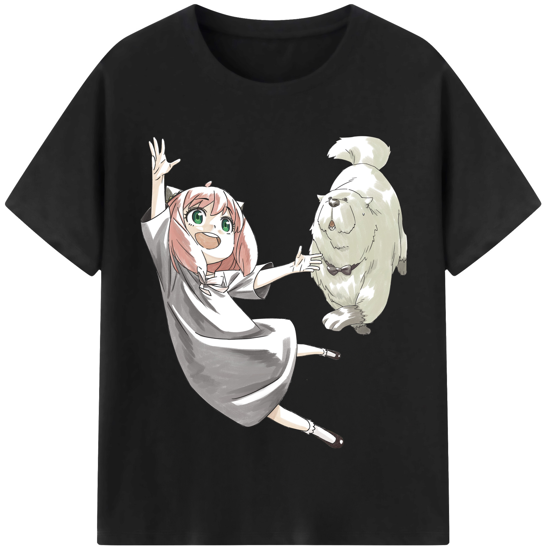 （画像用） SPY×FAMILY间谍家家酒 レディースカジュアルプリントTシャツ（綿100％）