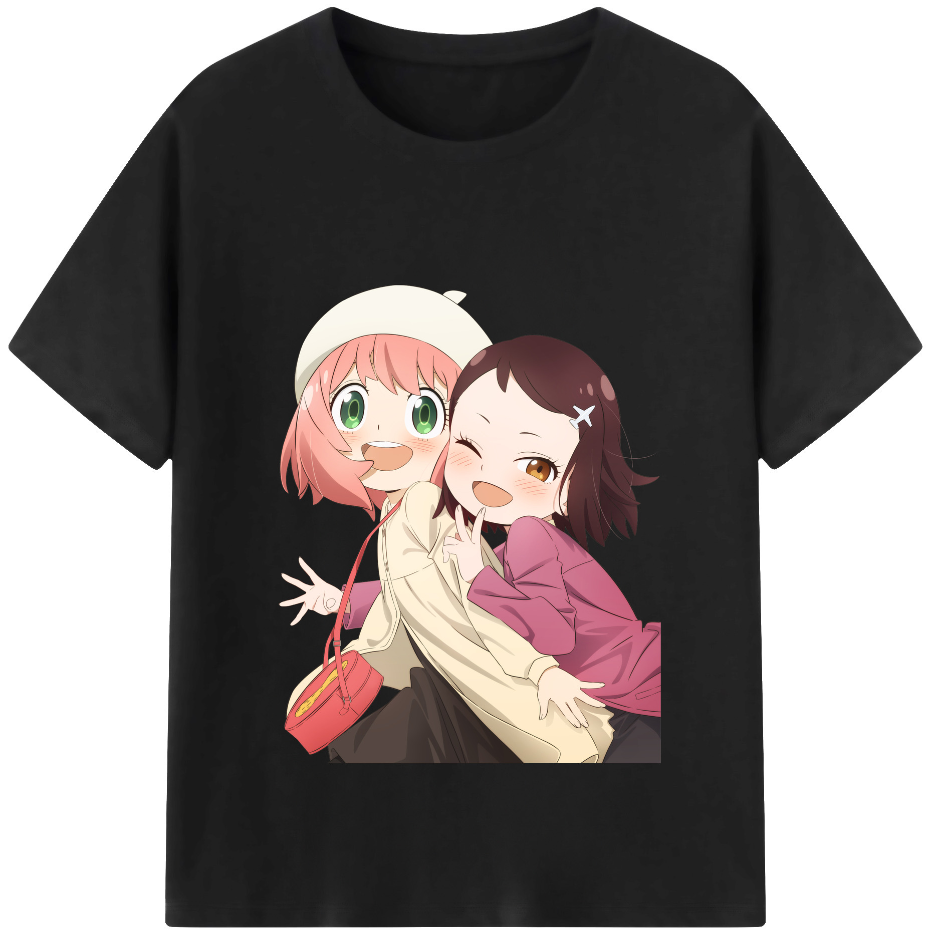 （画像用） SPY×FAMILY间谍家家酒 レディースカジュアルプリントTシャツ（綿100％）
