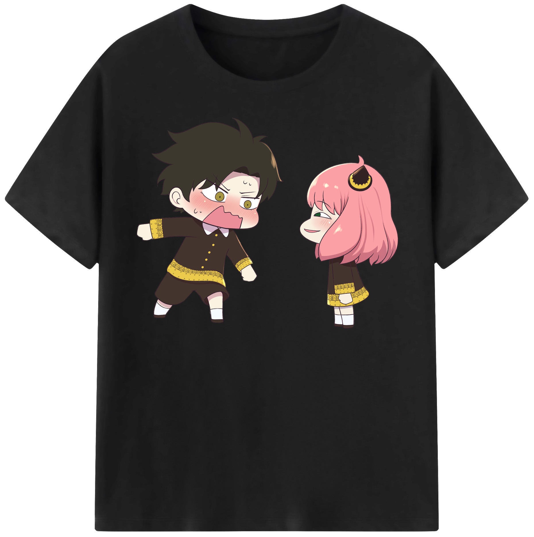 （画像用） SPY×FAMILY间谍家家酒 レディースカジュアルプリントTシャツ（綿100％）