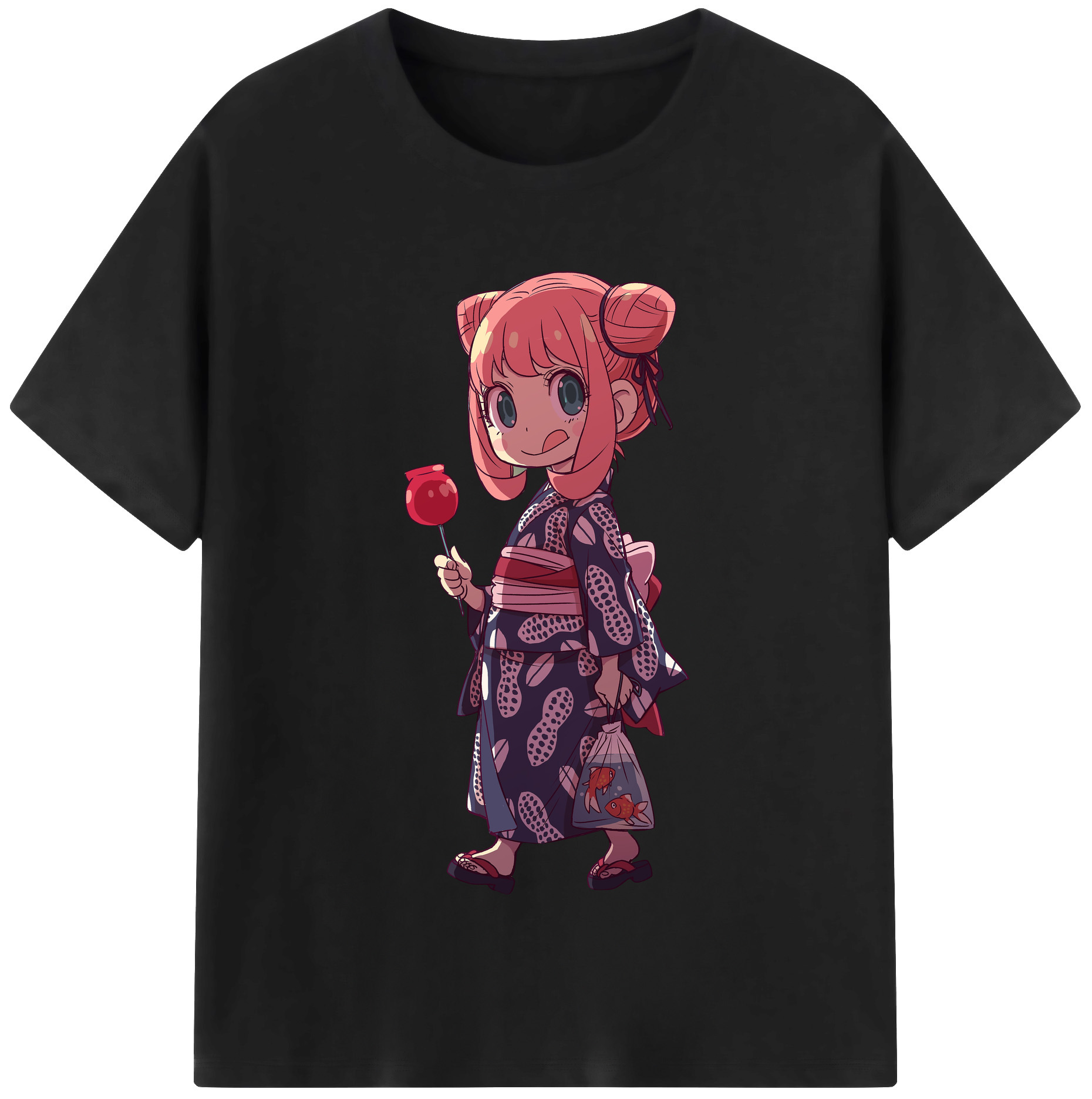 （画像用） SPY×FAMILY间谍家家酒 レディースカジュアルプリントTシャツ（綿100％）