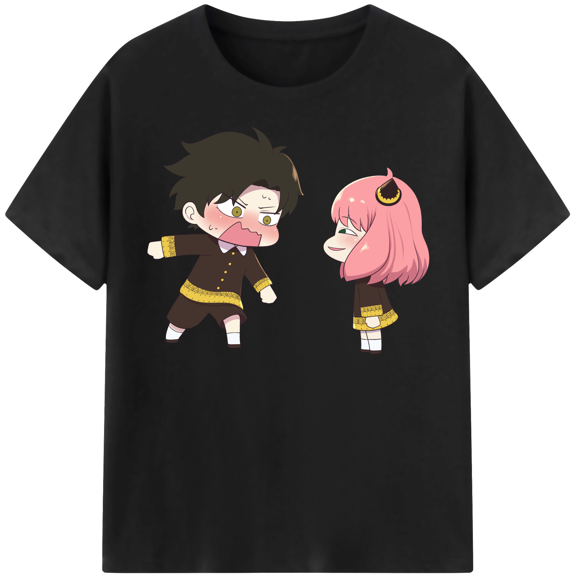 （画像用） SPY×FAMILY间谍家家酒 レディースカジュアルプリントTシャツ（綿100％）