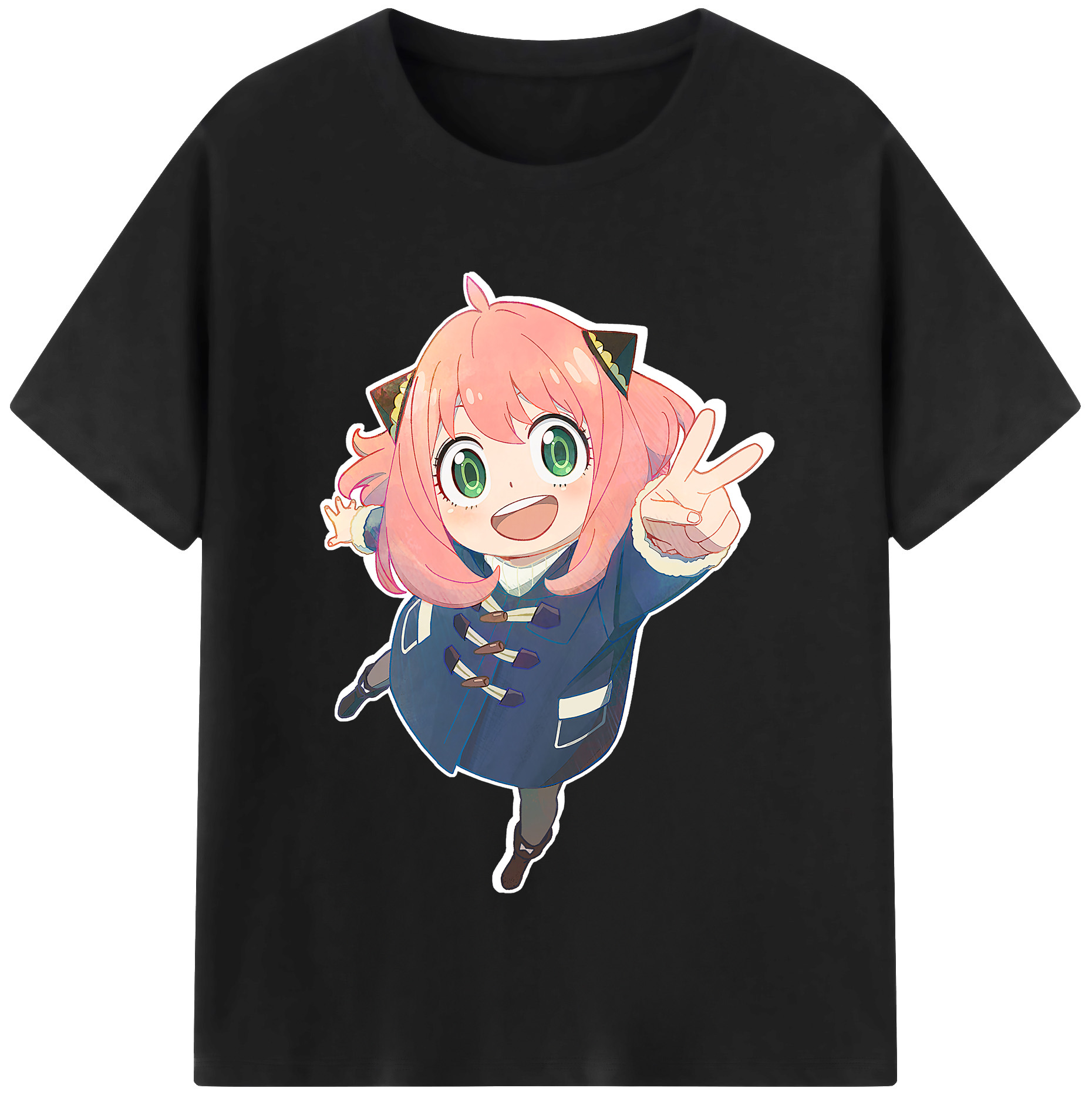 （画像用） SPY×FAMILY间谍家家酒 レディースカジュアルプリントTシャツ（綿100％）