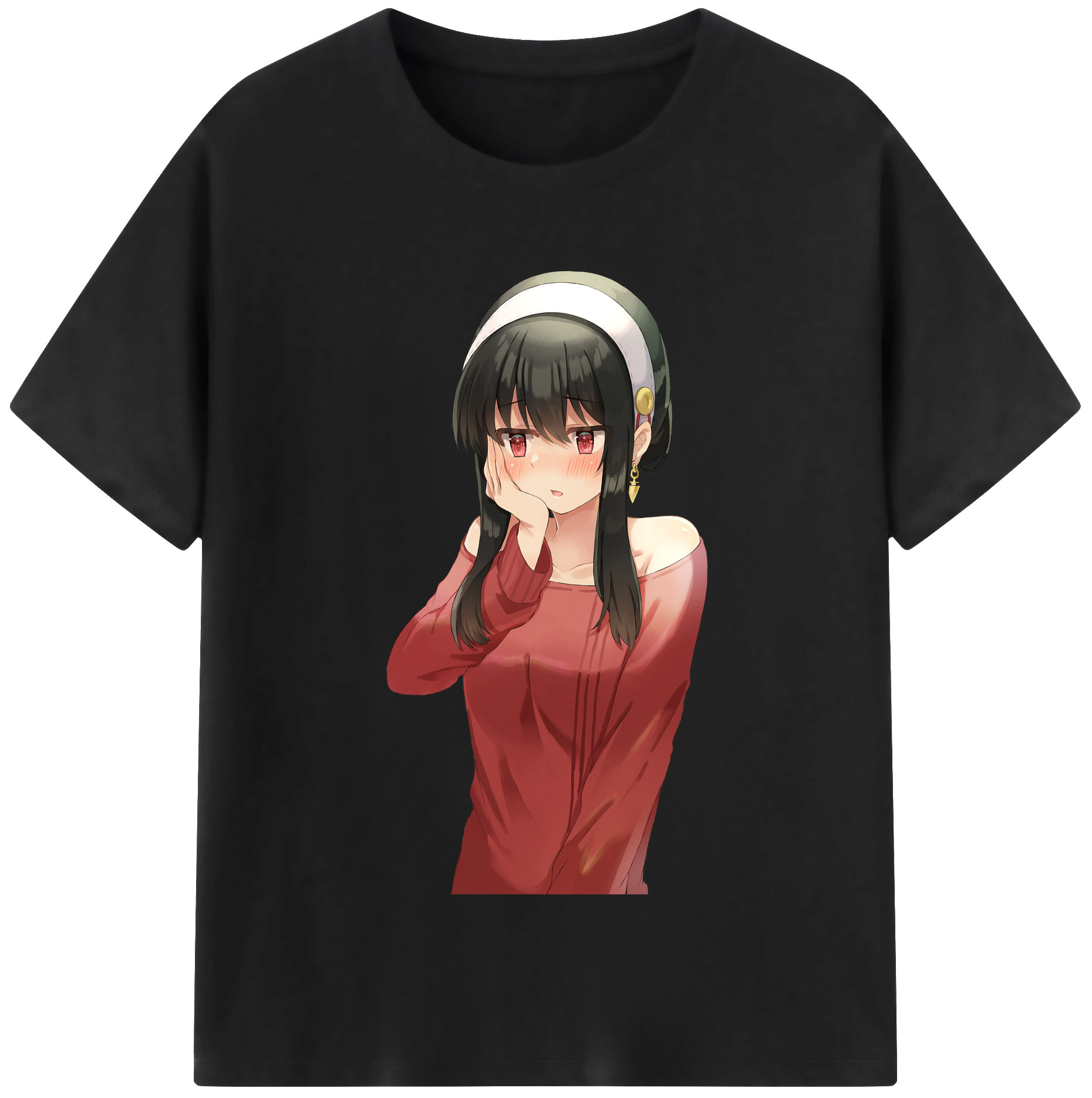 （画像用） SPY×FAMILY间谍家家酒 レディースカジュアルプリントTシャツ（綿100％）