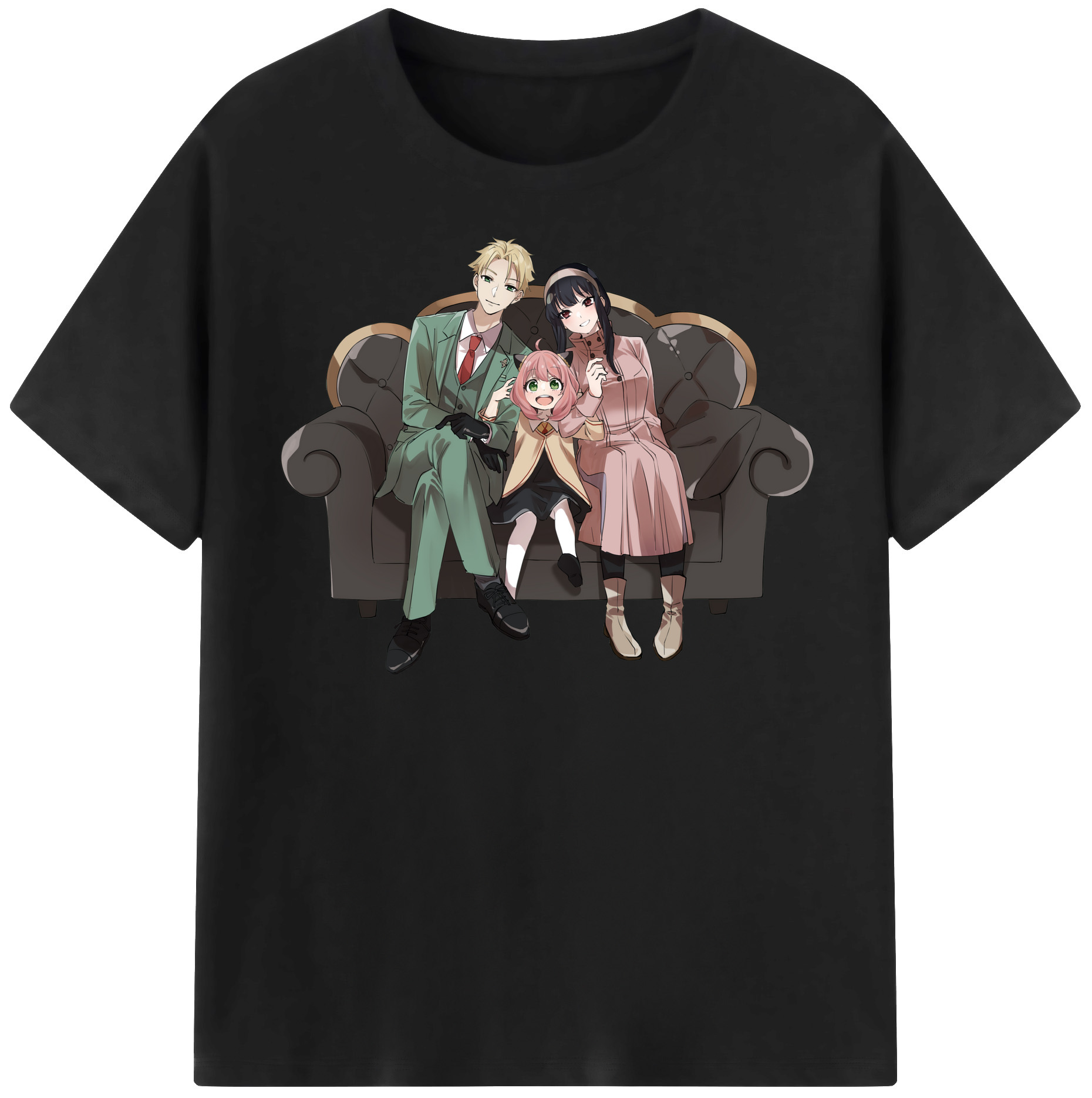 （画像用） SPY×FAMILY间谍家家酒 レディースカジュアルプリントTシャツ（綿100％）