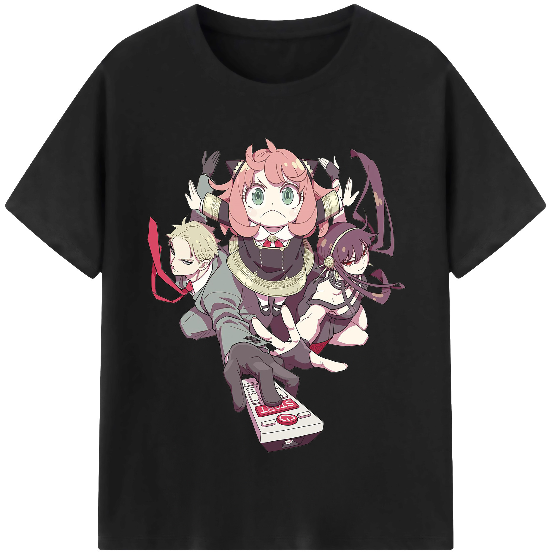 （画像用） SPY×FAMILY间谍家家酒 レディースカジュアルプリントTシャツ（綿100％）