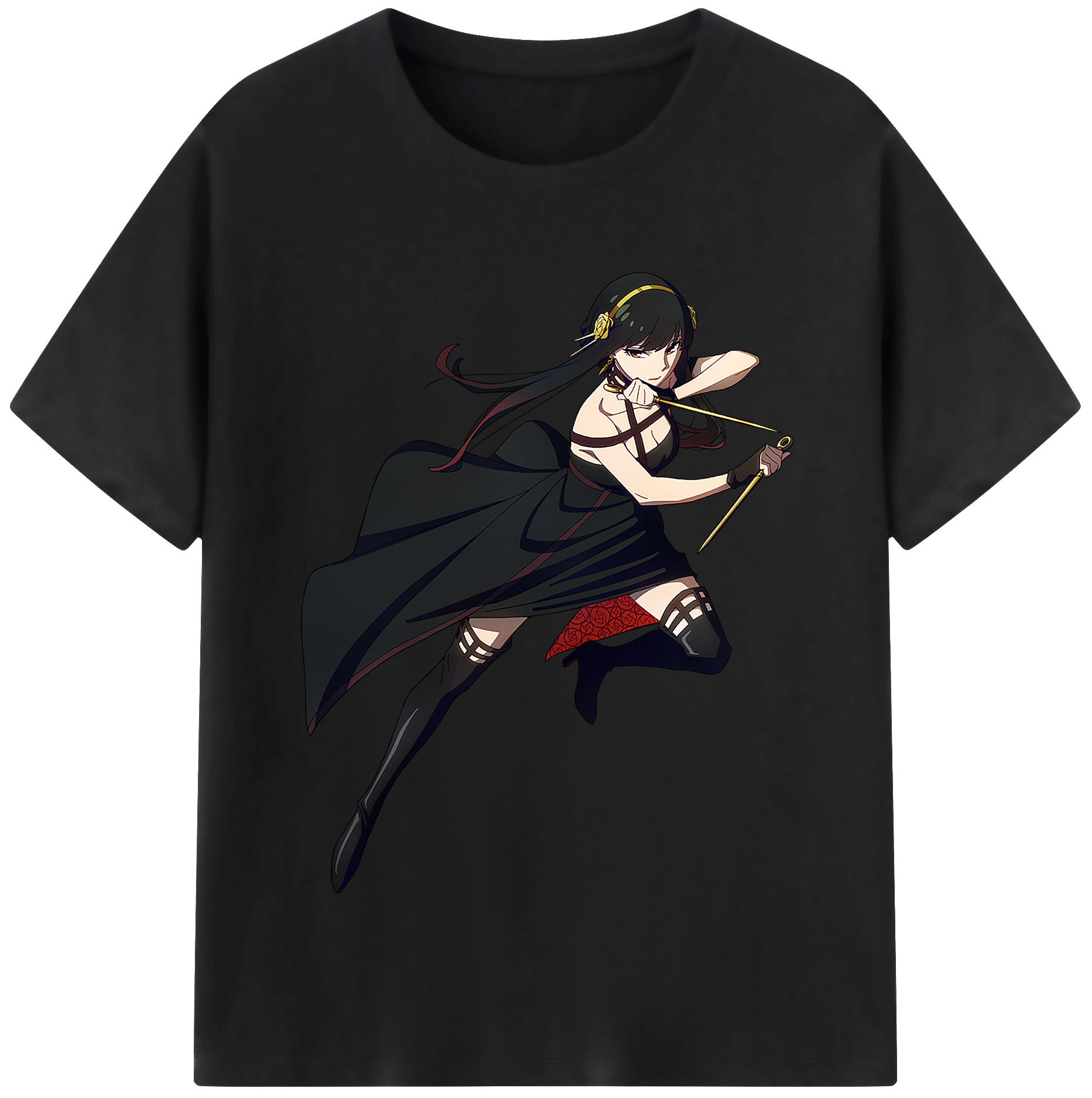 （画像用） SPY×FAMILY间谍家家酒 レディースカジュアルプリントTシャツ（綿100％）