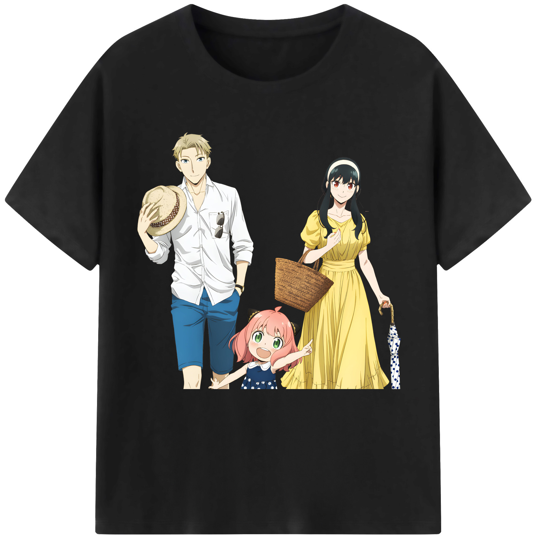 （画像用） SPY×FAMILY间谍家家酒 レディースカジュアルプリントTシャツ（綿100％）