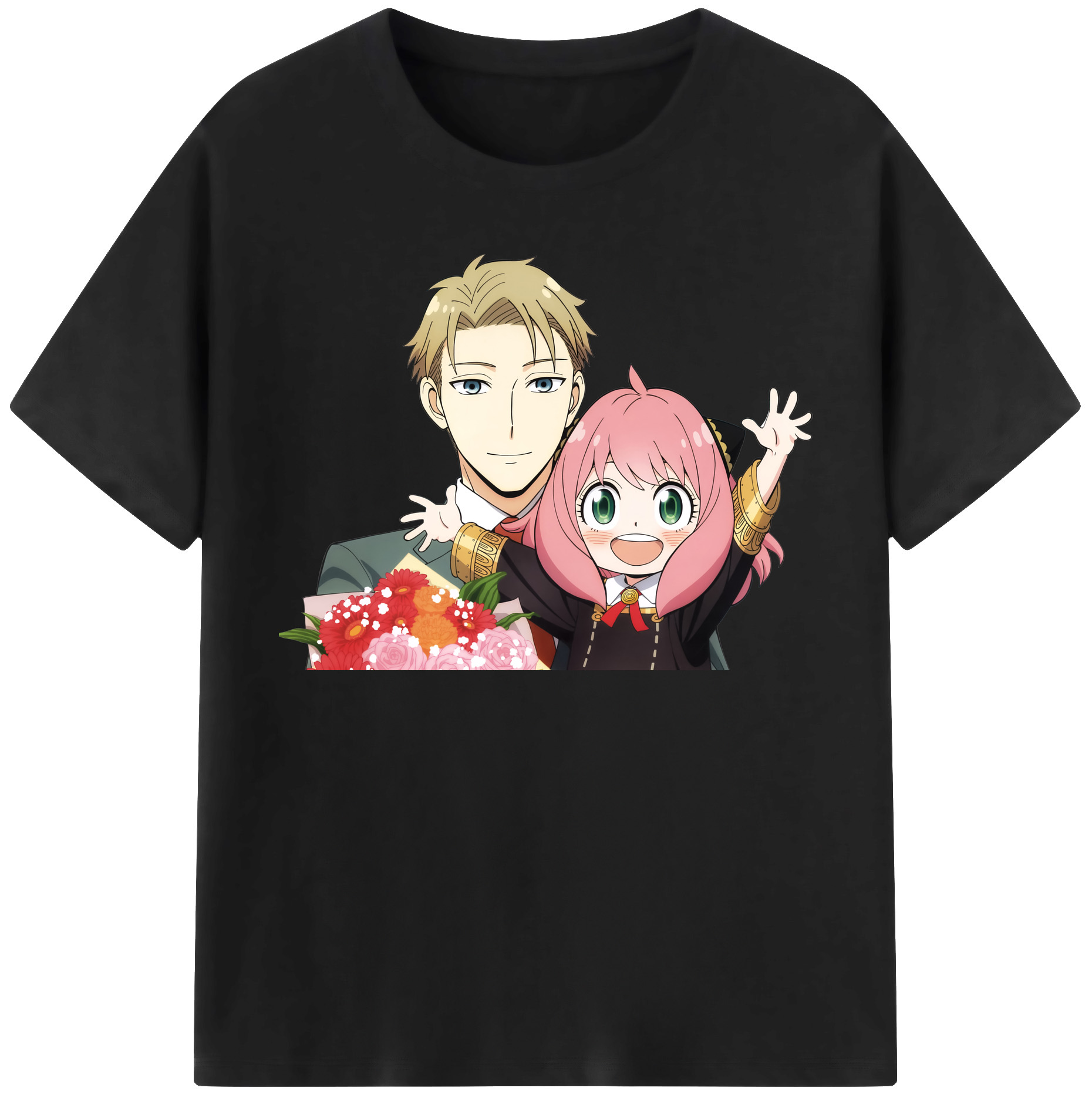 （画像用） SPY×FAMILY间谍家家酒 レディースカジュアルプリントTシャツ（綿100％）