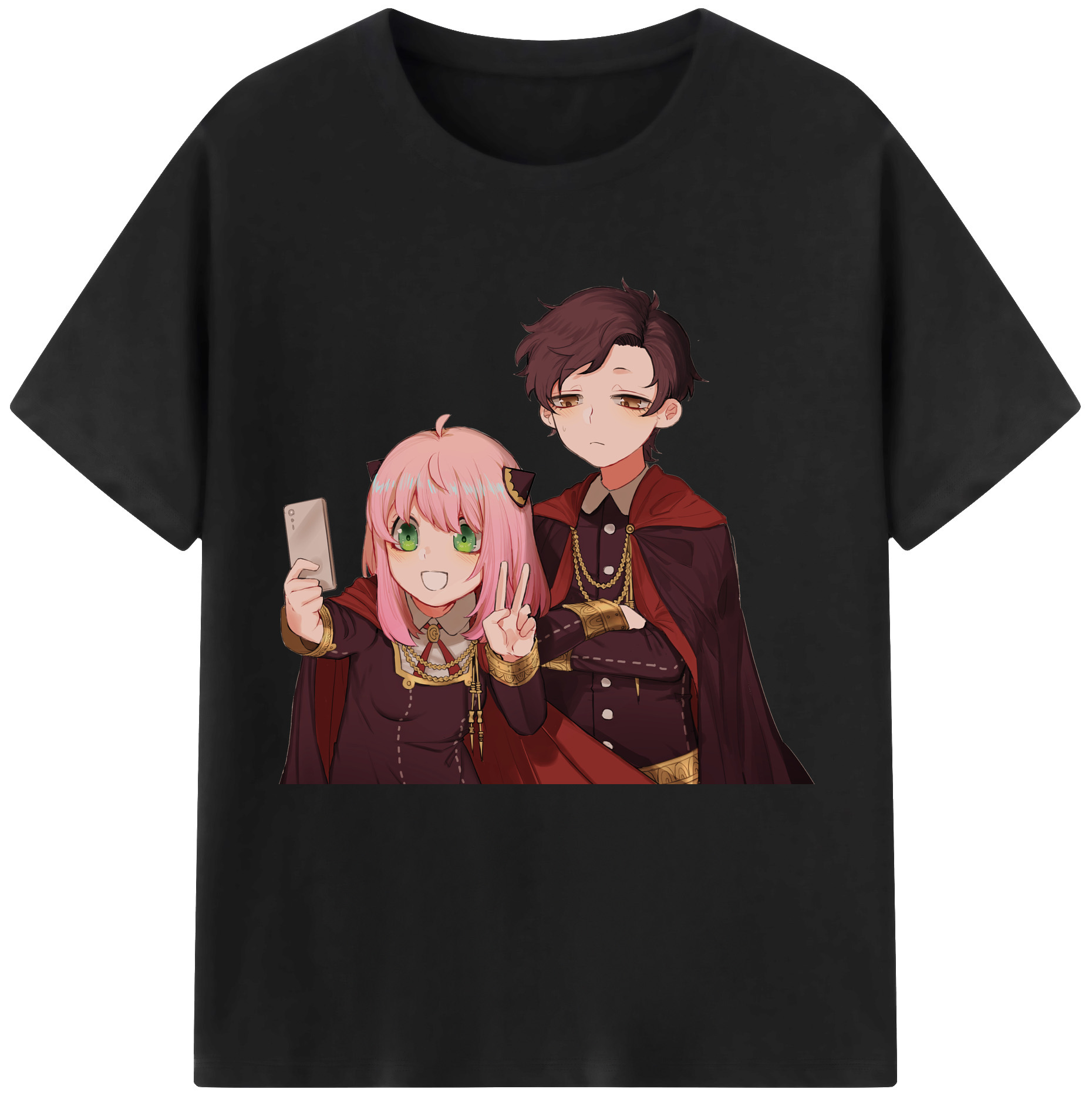 （画像用） SPY×FAMILY间谍家家酒 レディースカジュアルプリントTシャツ（綿100％）