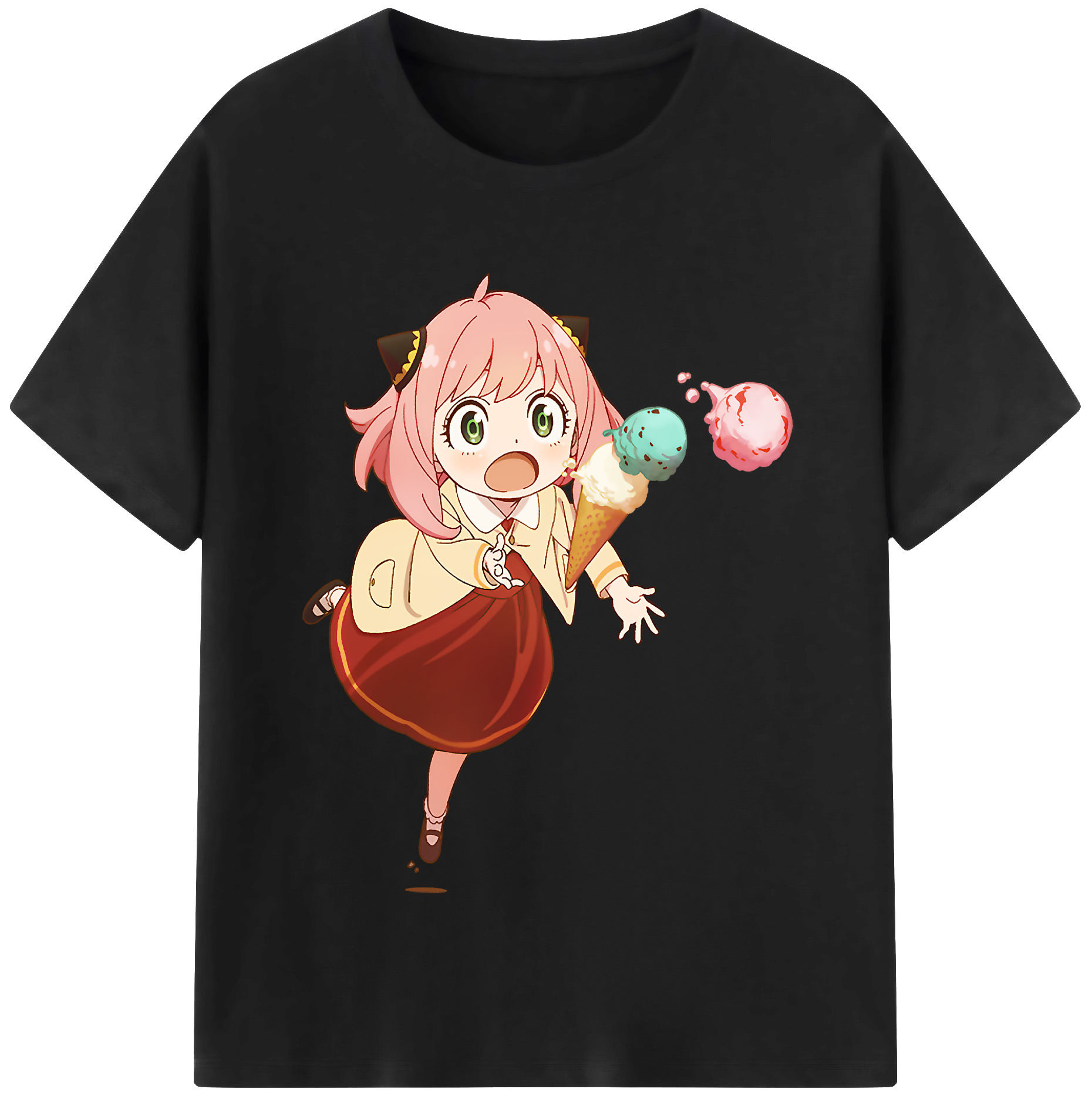（画像用） SPY×FAMILY间谍家家酒 レディースカジュアルプリントTシャツ（綿100％）