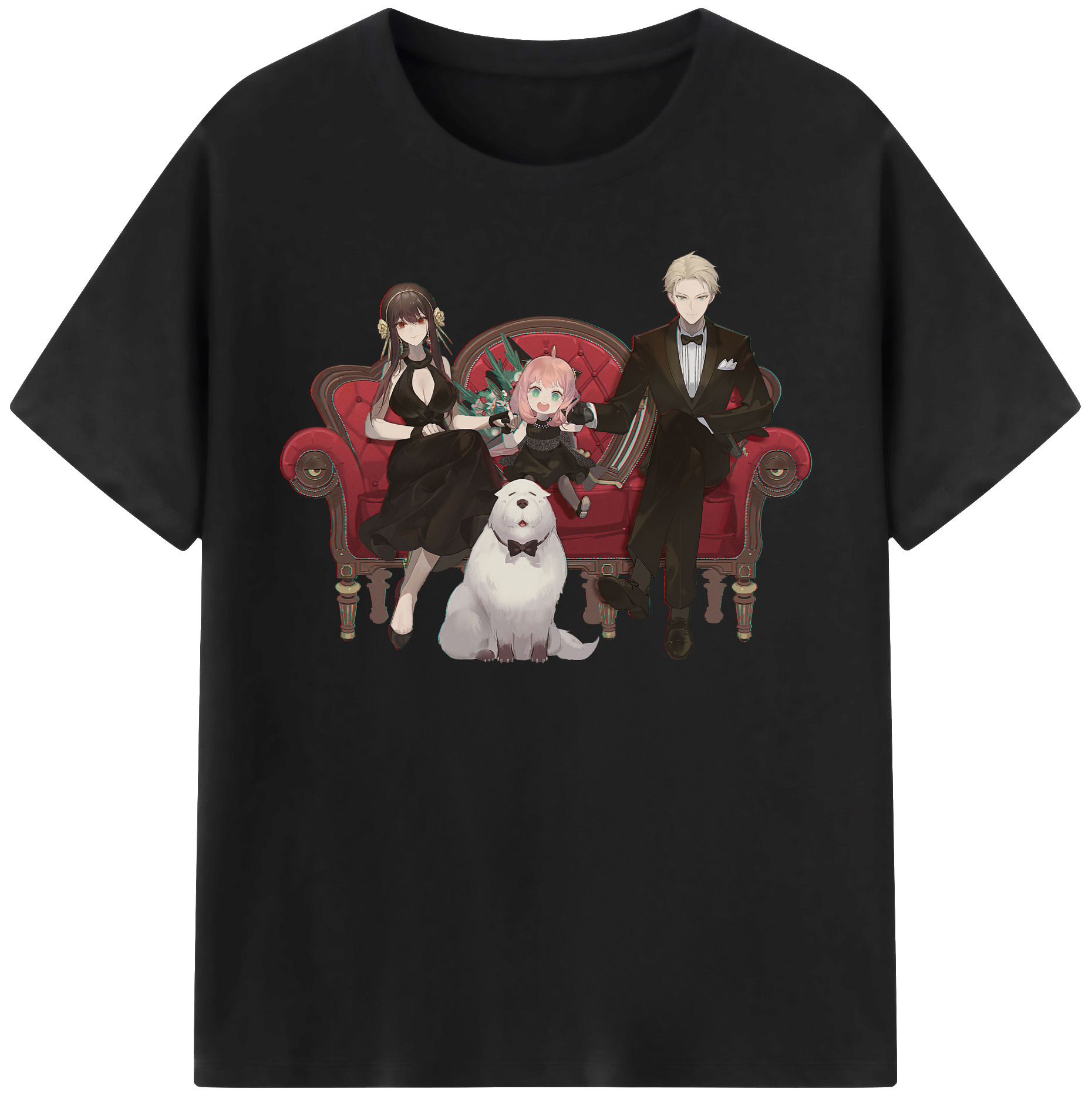 （画像用） SPY×FAMILY间谍家家酒 レディースカジュアルプリントTシャツ（綿100％）
