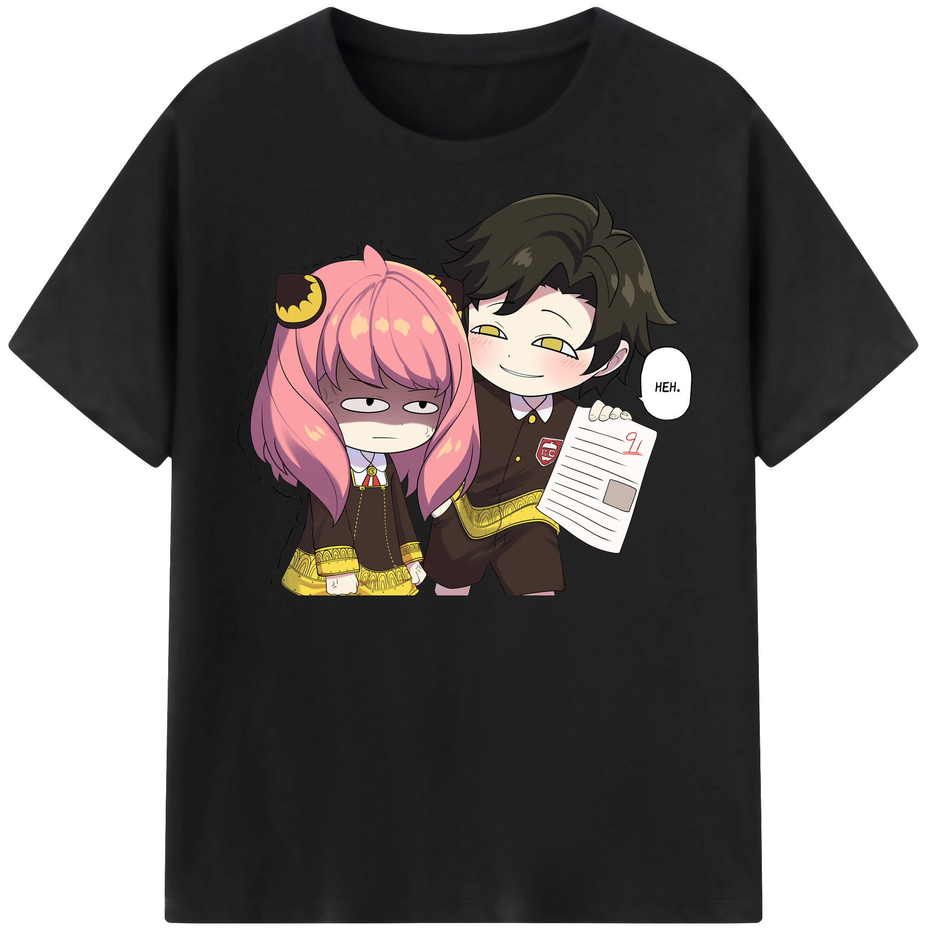 （画像用） SPY×FAMILY间谍家家酒 レディースカジュアルプリントTシャツ（綿100％）