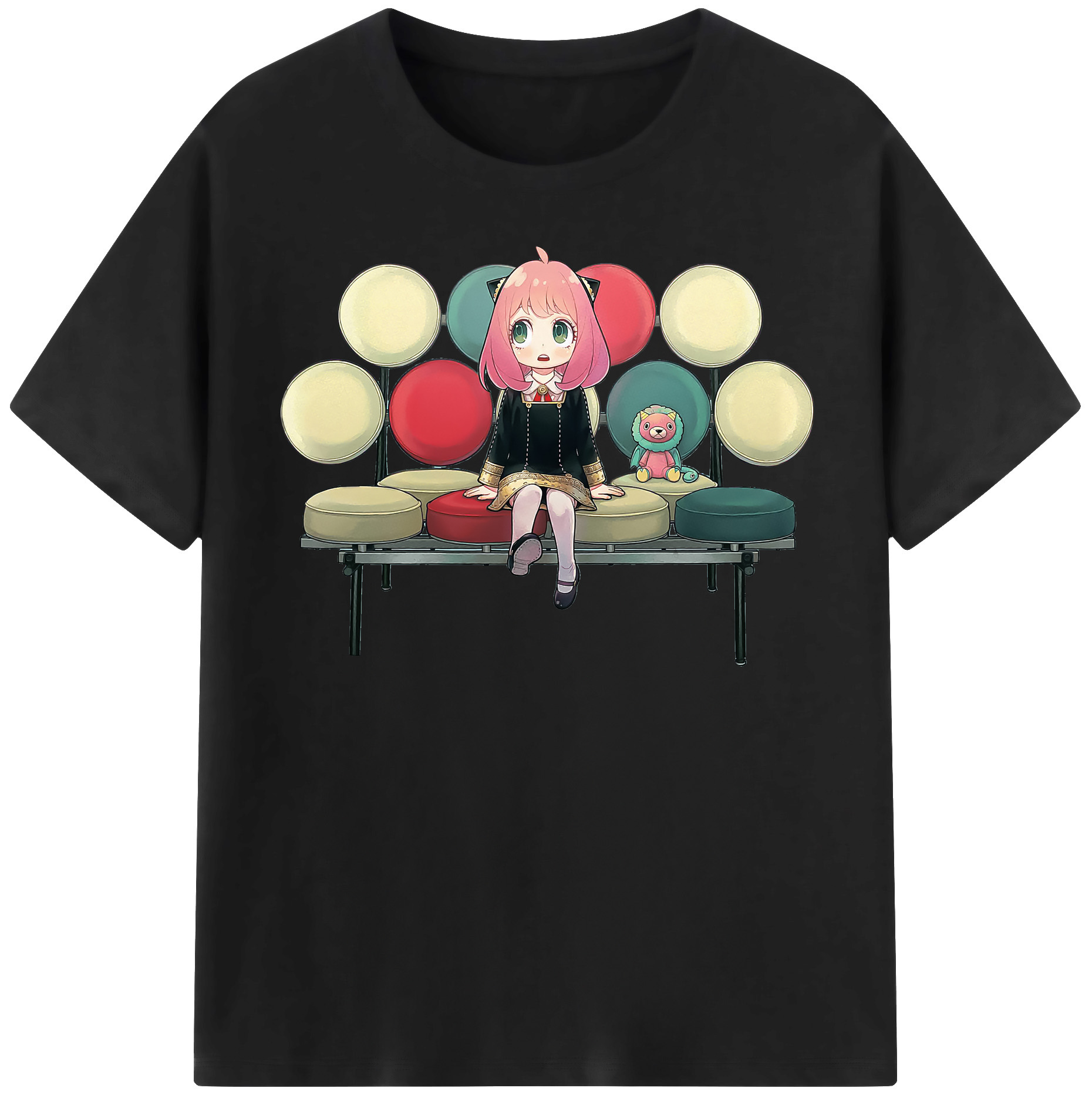 （画像用） SPY×FAMILY间谍家家酒 レディースカジュアルプリントTシャツ（綿100％）