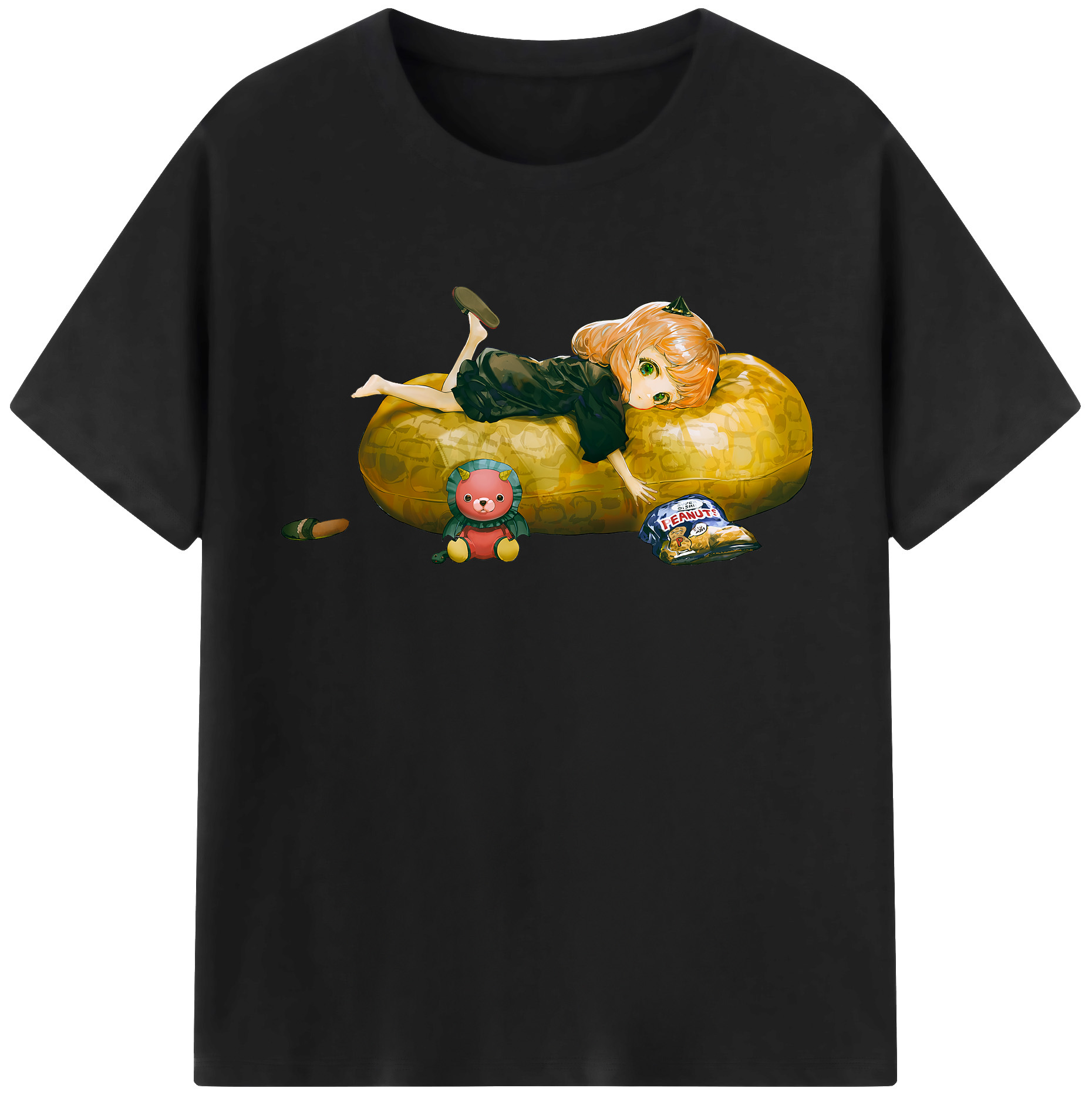 （画像用） SPY×FAMILY间谍家家酒 レディースカジュアルプリントTシャツ（綿100％）