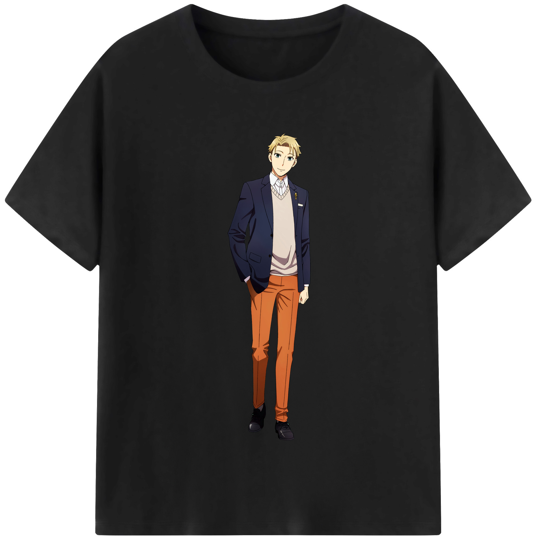 （画像用） SPY×FAMILY间谍家家酒 レディースカジュアルプリントTシャツ（綿100％）