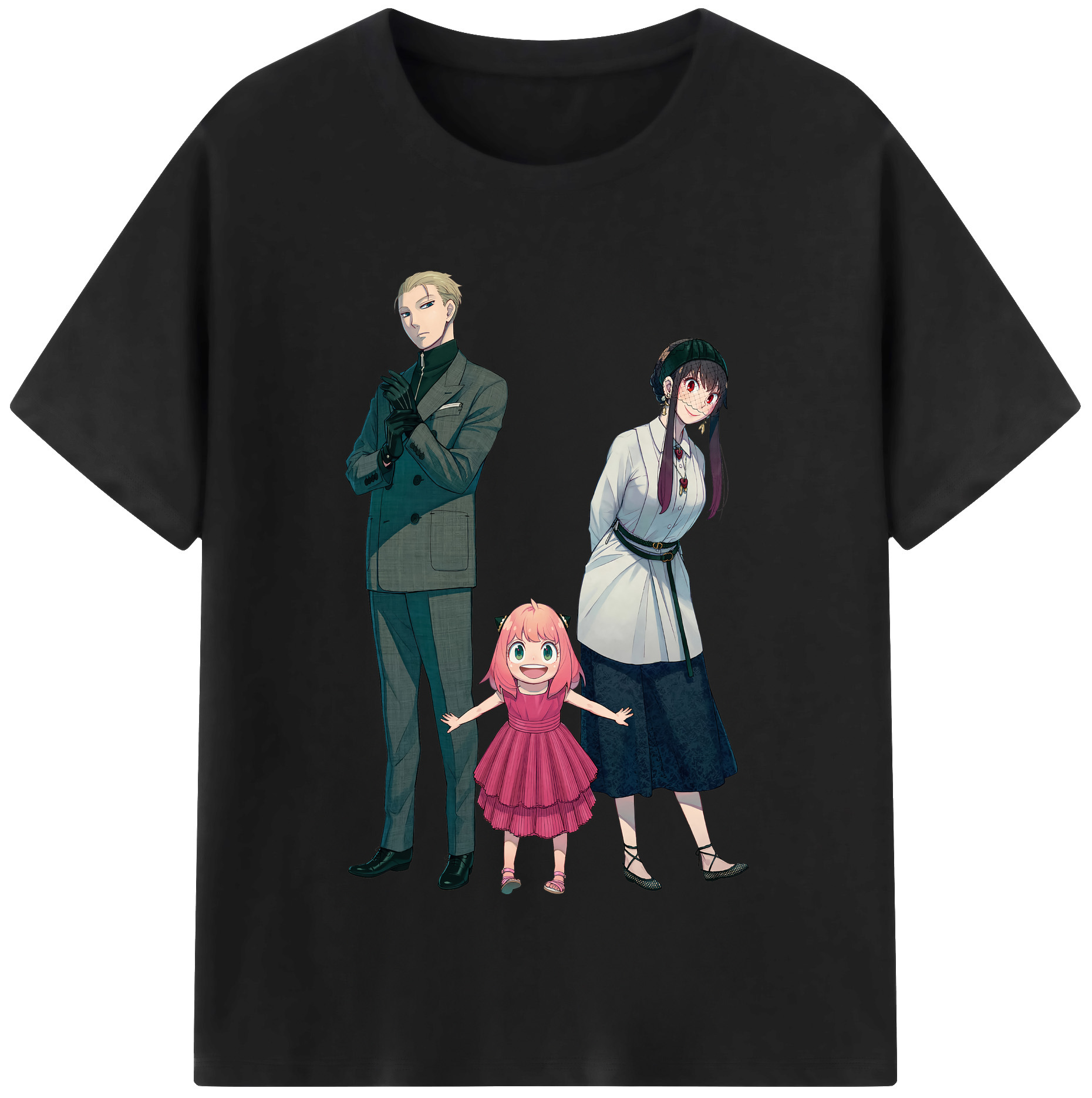 （画像用） SPY×FAMILY间谍家家酒 レディースカジュアルプリントTシャツ（綿100％）