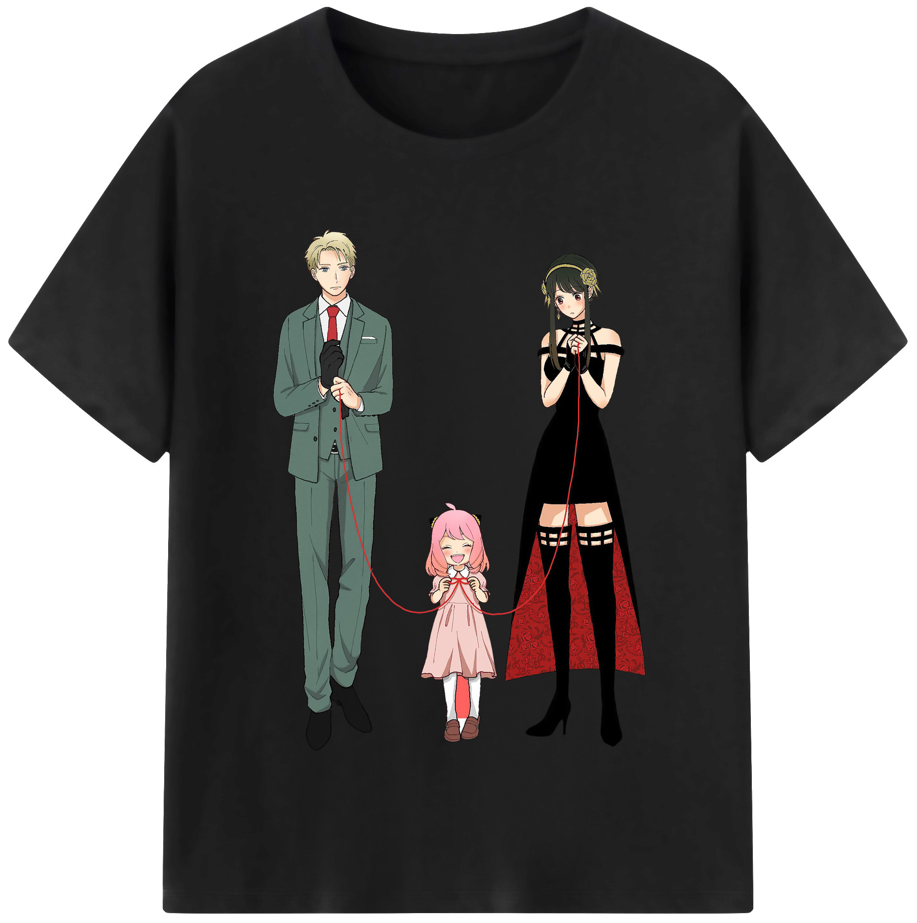（画像用） SPY×FAMILY间谍家家酒 レディースカジュアルプリントTシャツ（綿100％）