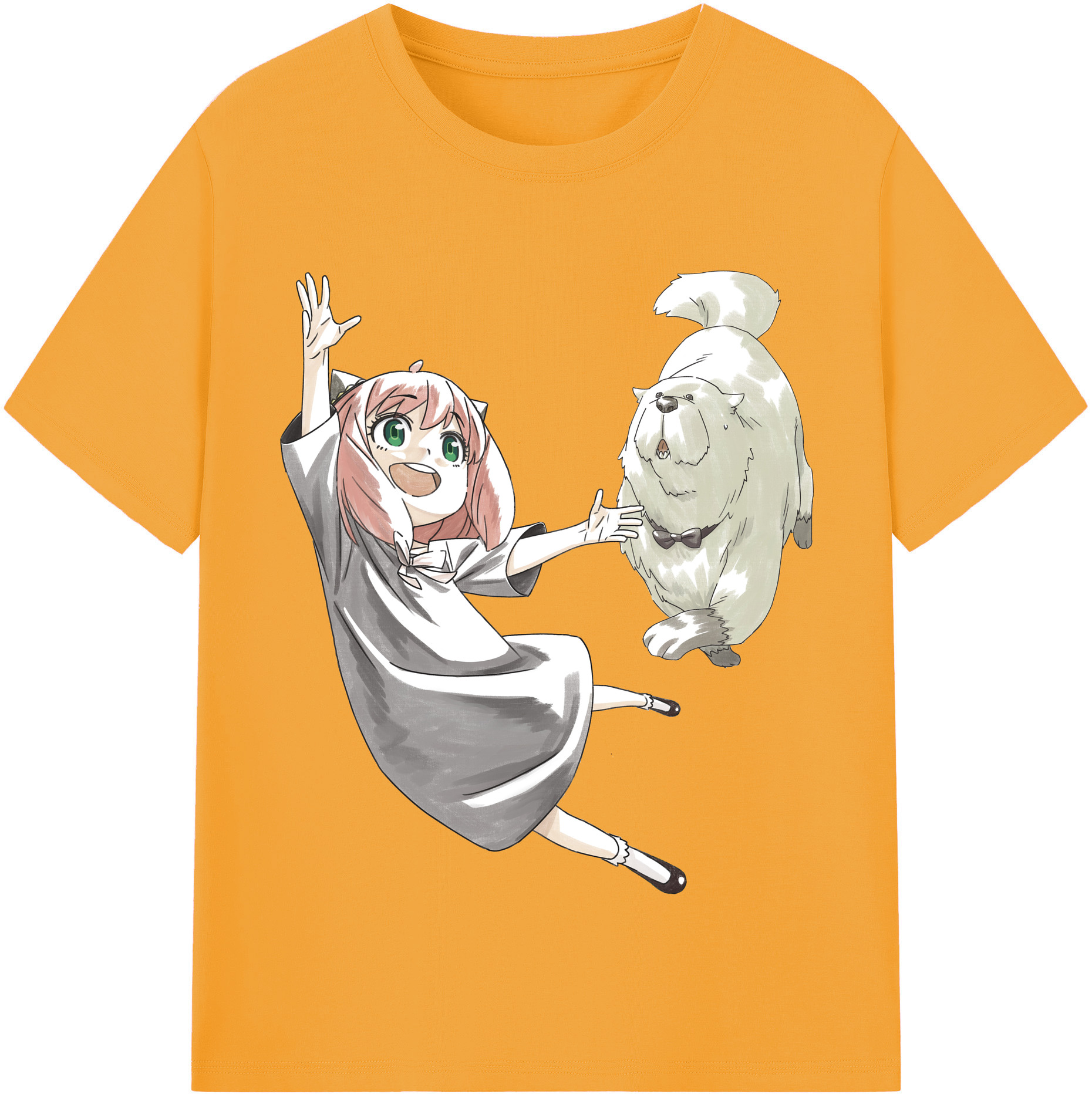 （画像用） SPY×FAMILY间谍家家酒 レディースカジュアルプリントTシャツ（綿100％）