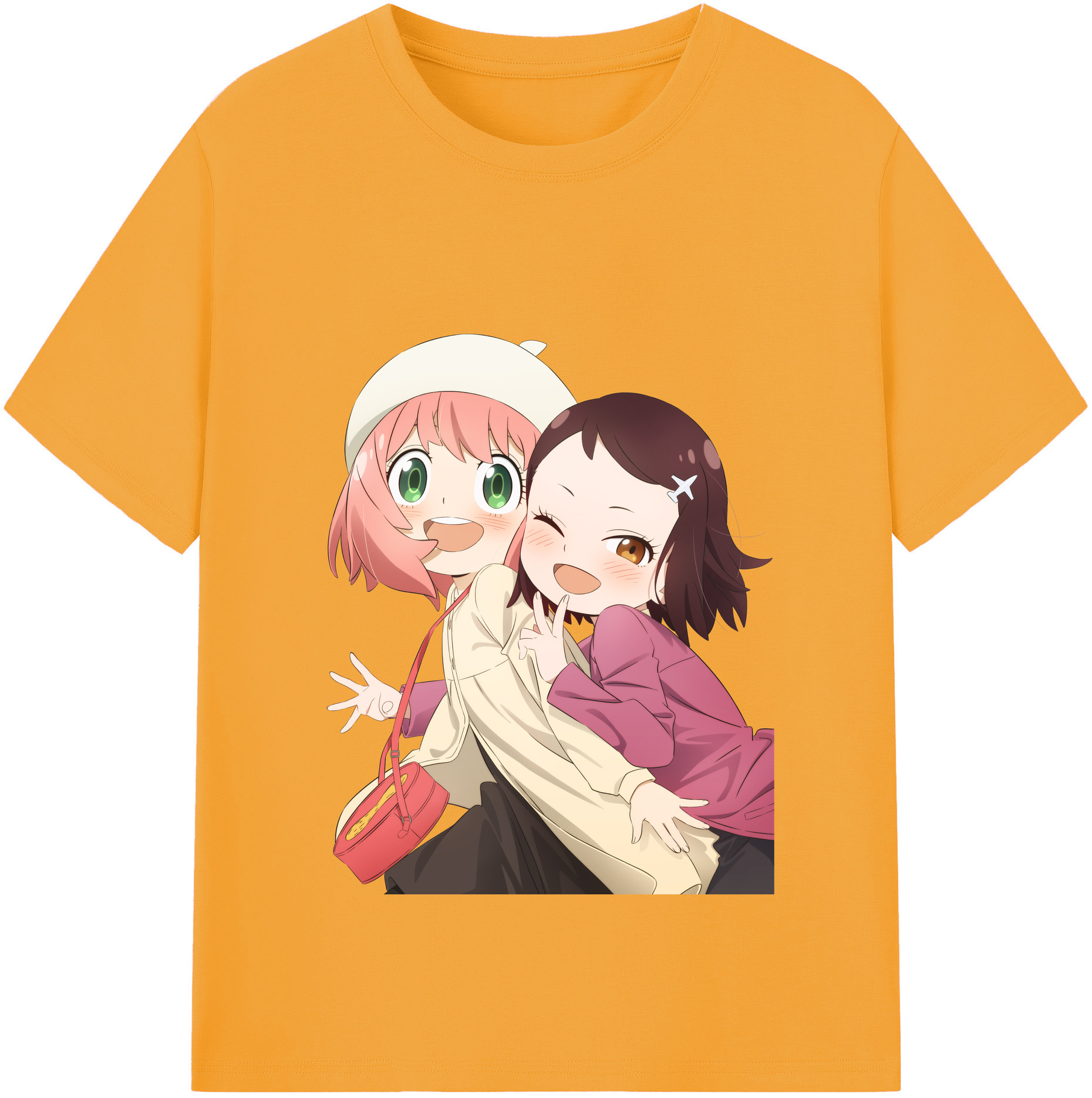 （画像用） SPY×FAMILY间谍家家酒 レディースカジュアルプリントTシャツ（綿100％）