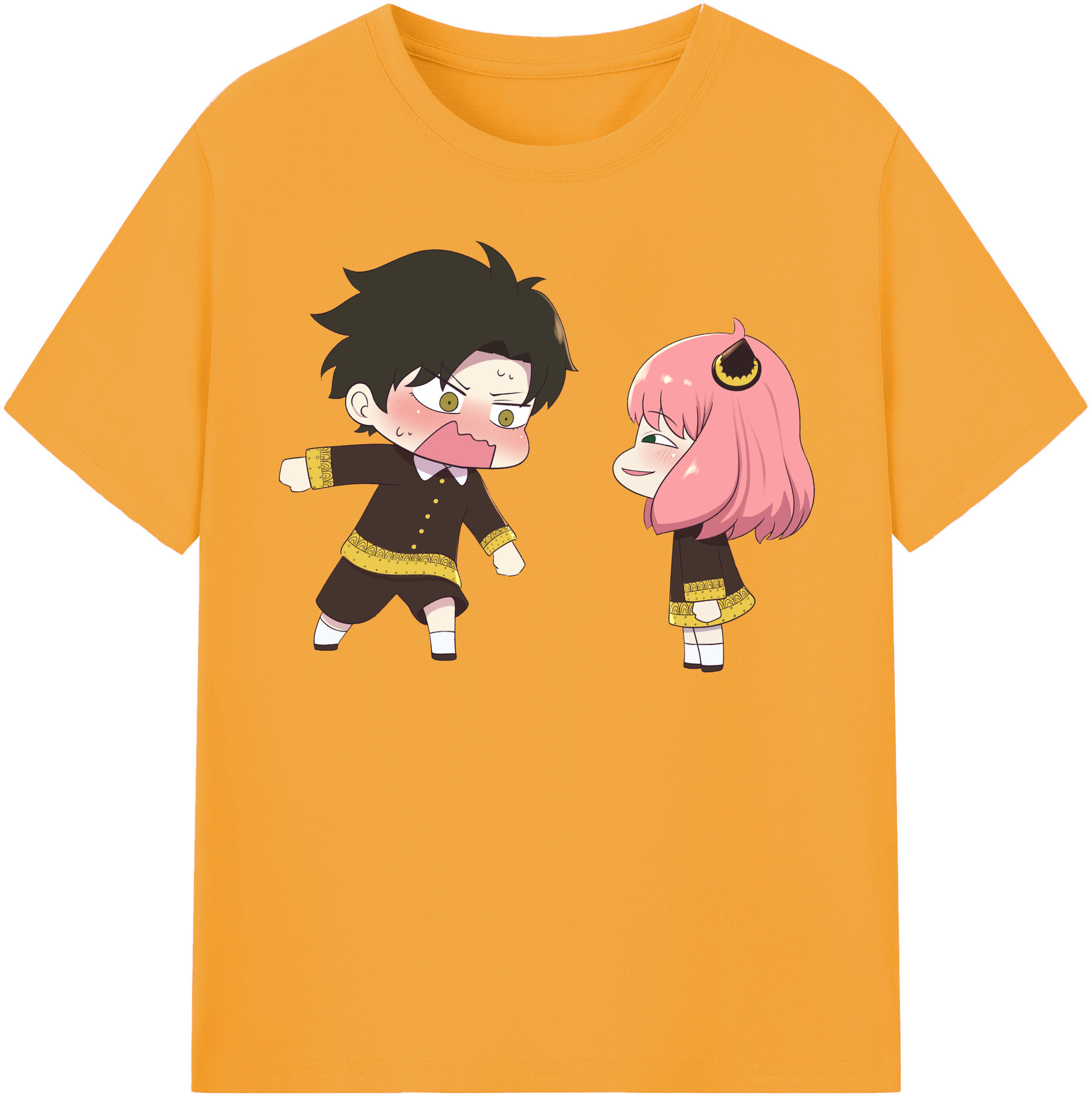（画像用） SPY×FAMILY间谍家家酒 レディースカジュアルプリントTシャツ（綿100％）