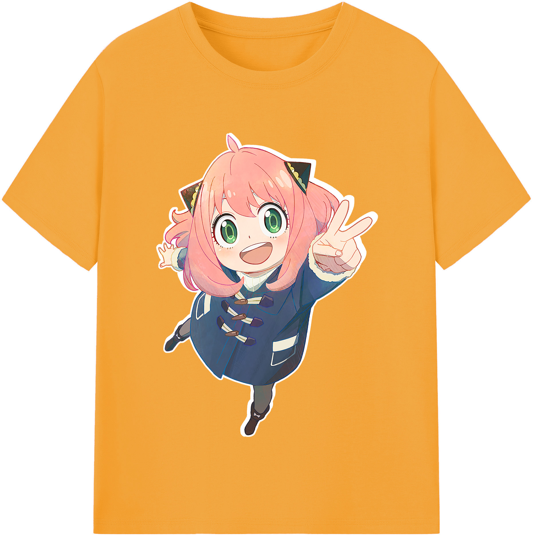 （画像用） SPY×FAMILY间谍家家酒 レディースカジュアルプリントTシャツ（綿100％）