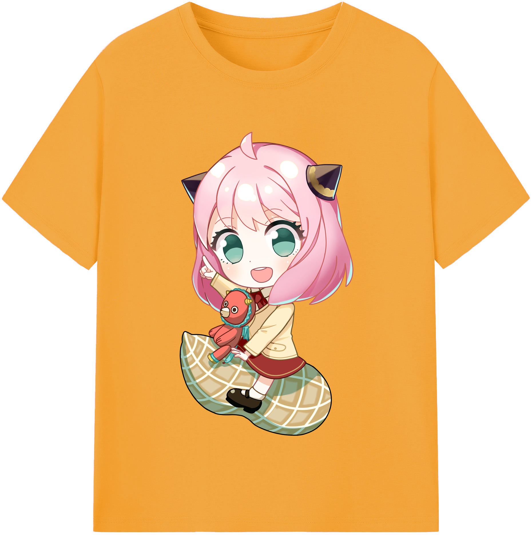 （画像用） SPY×FAMILY间谍家家酒 レディースカジュアルプリントTシャツ（綿100％）