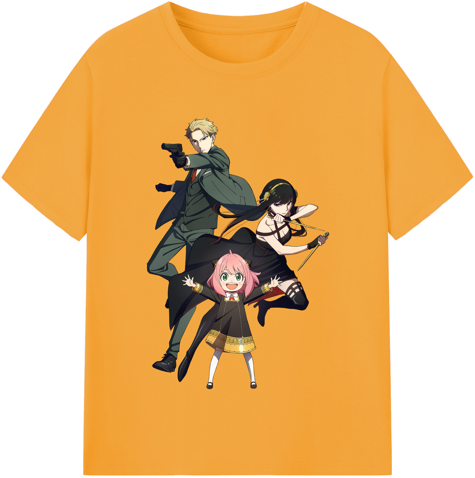 （画像用） SPY×FAMILY间谍家家酒 レディースカジュアルプリントTシャツ（綿100％）