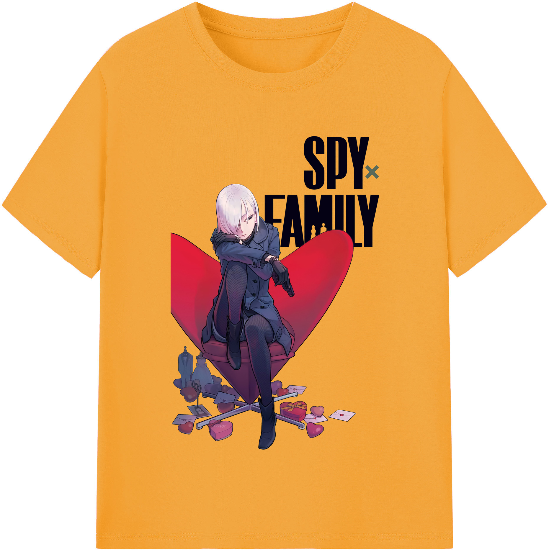 （画像用） SPY×FAMILY间谍家家酒 レディースカジュアルプリントTシャツ（綿100％）