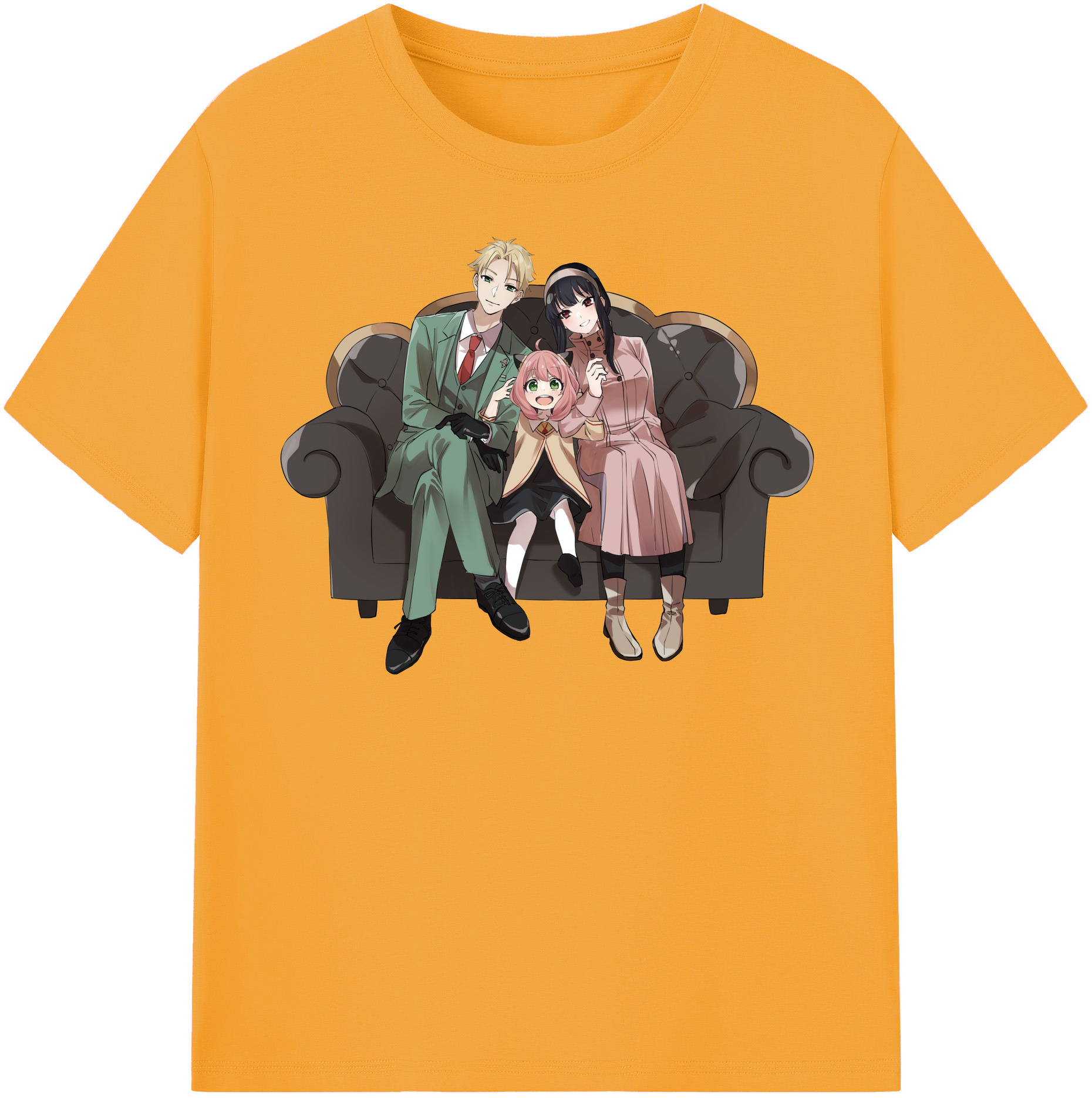 （画像用） SPY×FAMILY间谍家家酒 レディースカジュアルプリントTシャツ（綿100％）