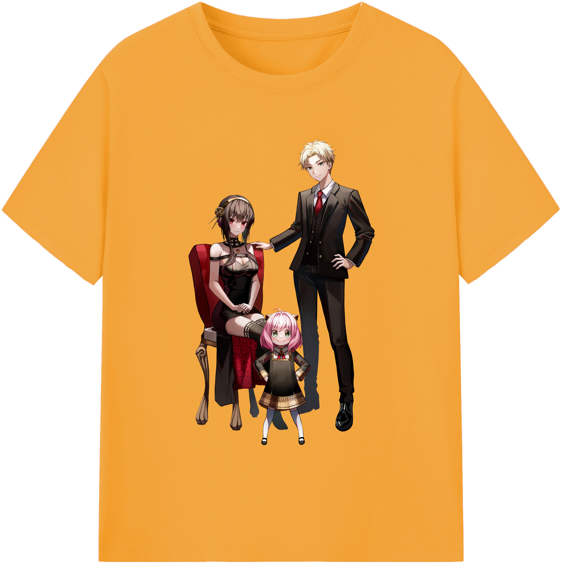 （画像用） SPY×FAMILY间谍家家酒 レディースカジュアルプリントTシャツ（綿100％）