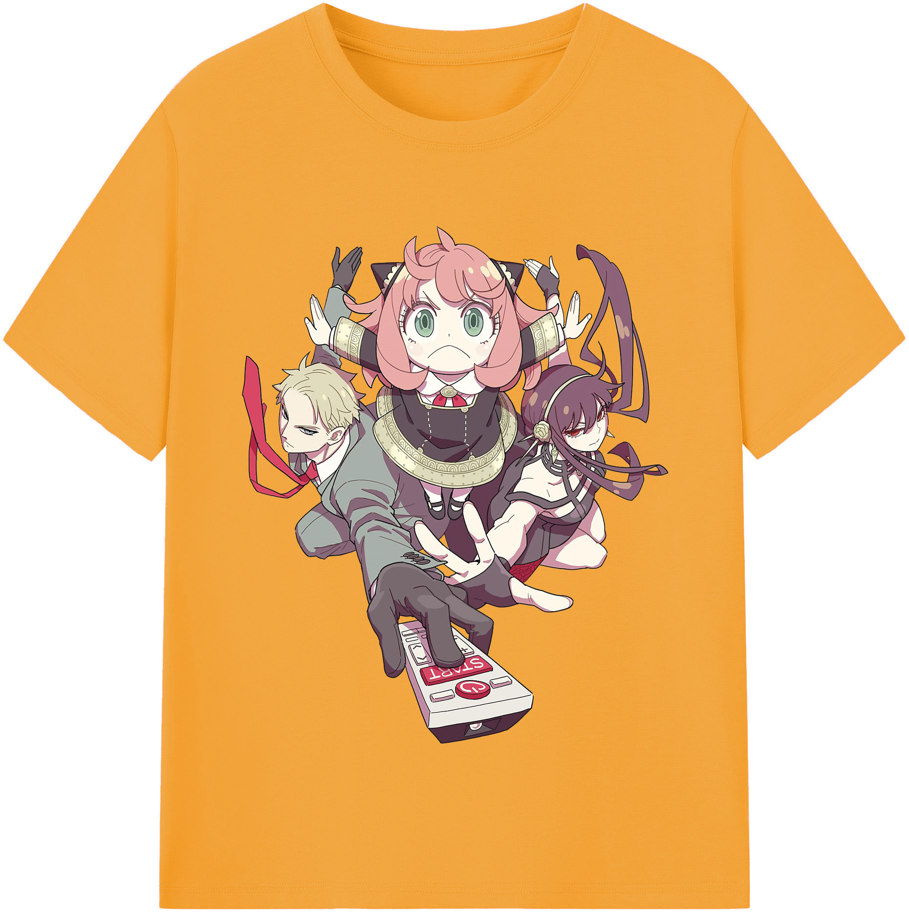 （画像用） SPY×FAMILY间谍家家酒 レディースカジュアルプリントTシャツ（綿100％）