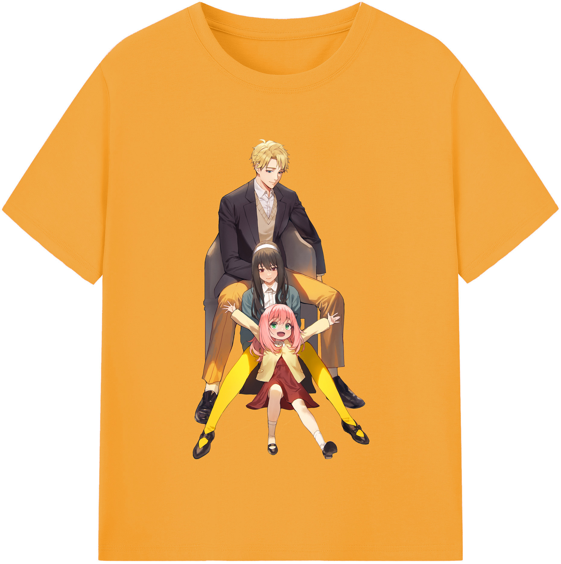 （画像用） SPY×FAMILY间谍家家酒 レディースカジュアルプリントTシャツ（綿100％）