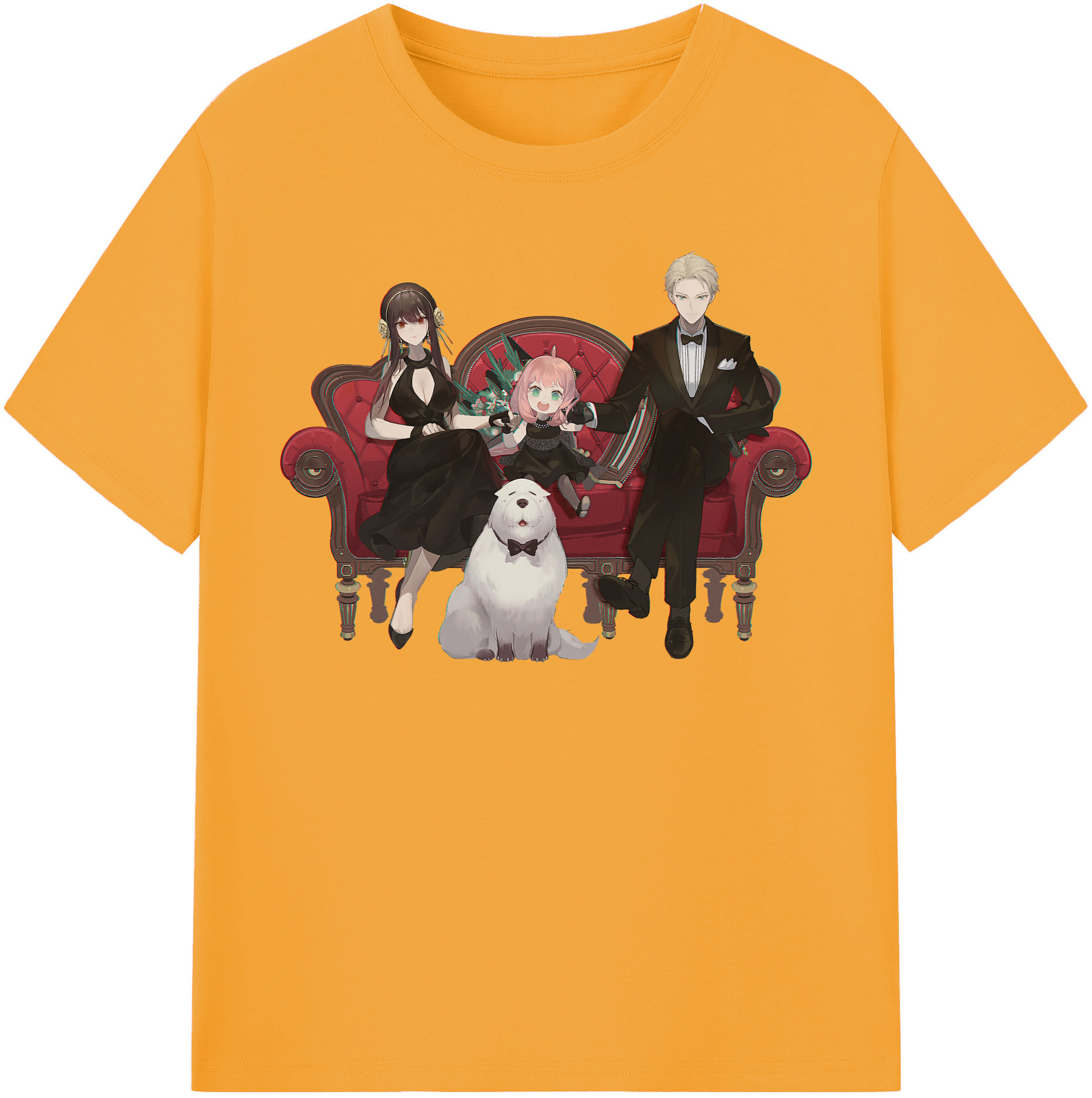 （画像用） SPY×FAMILY间谍家家酒 レディースカジュアルプリントTシャツ（綿100％）