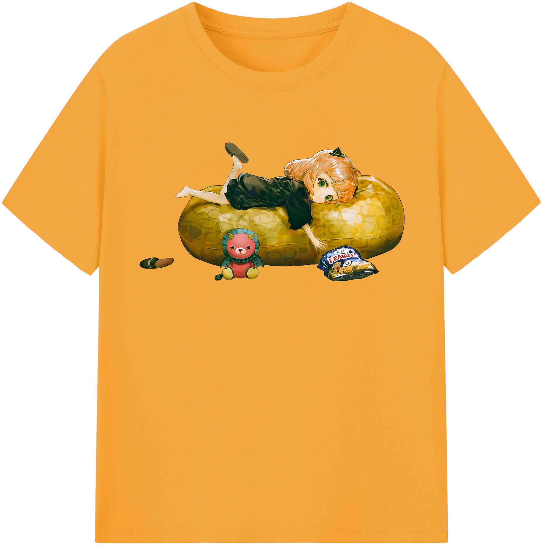 （画像用） SPY×FAMILY间谍家家酒 レディースカジュアルプリントTシャツ（綿100％）