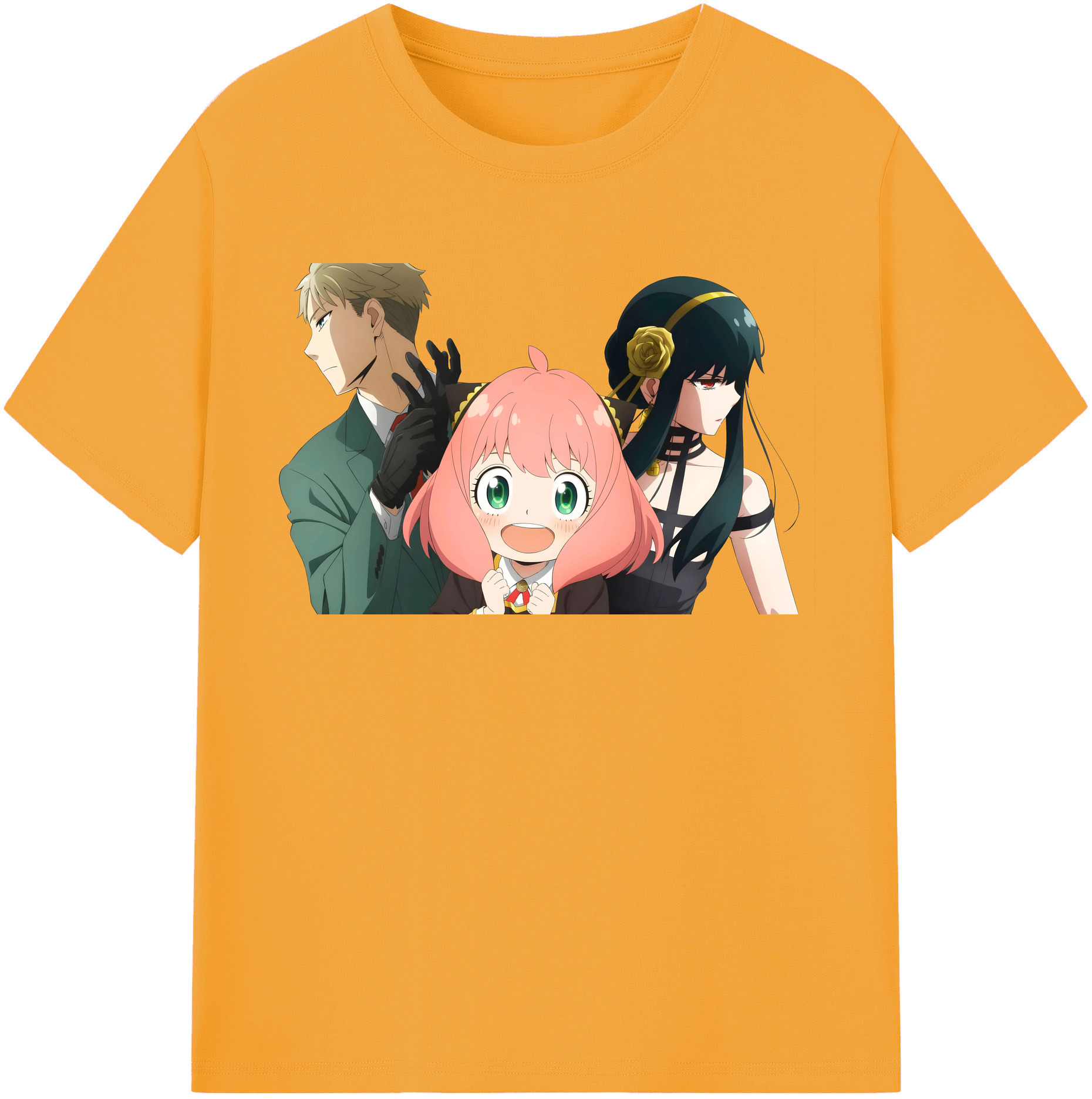 （画像用） SPY×FAMILY间谍家家酒 レディースカジュアルプリントTシャツ（綿100％）