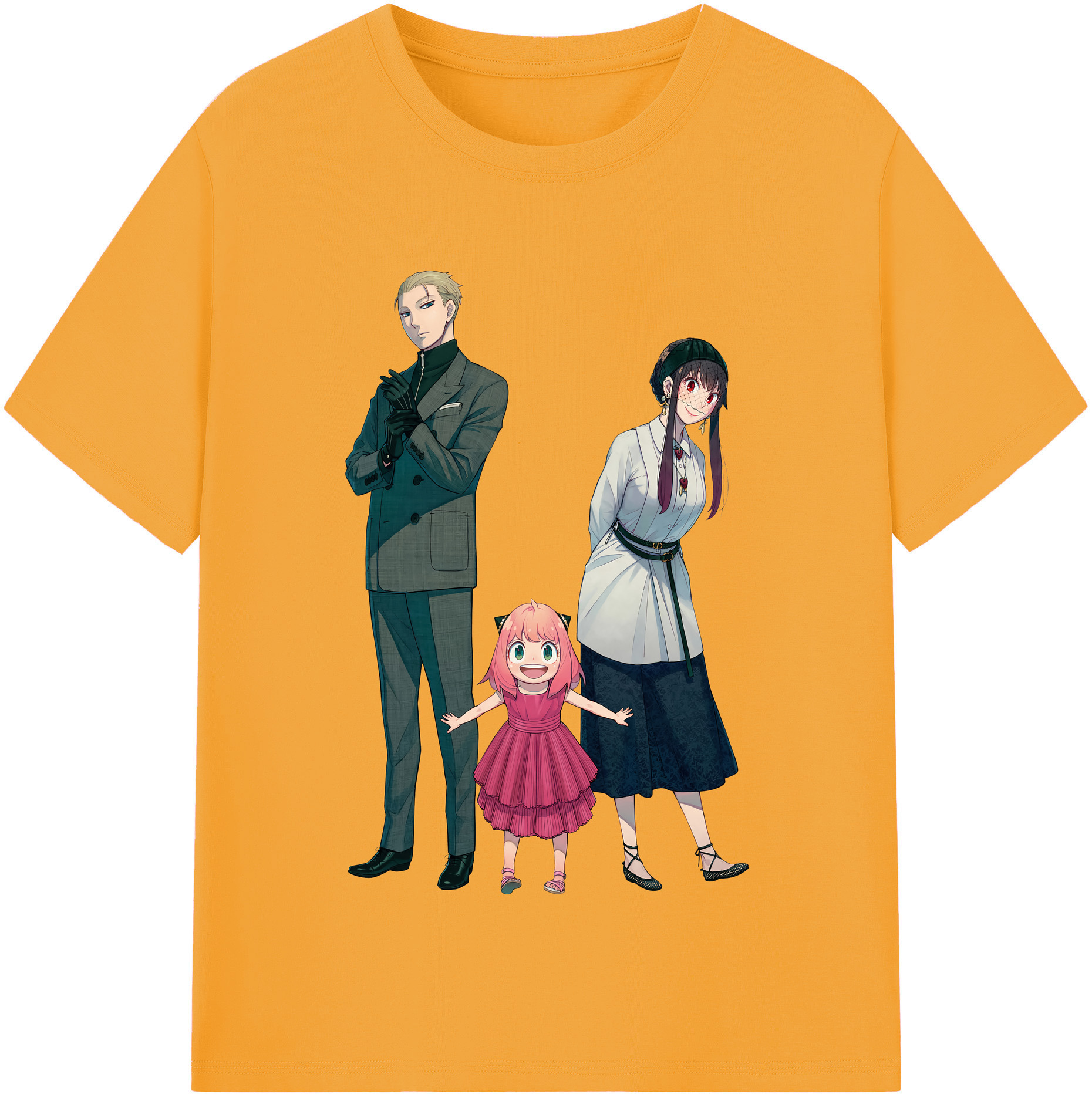 （画像用） SPY×FAMILY间谍家家酒 レディースカジュアルプリントTシャツ（綿100％）